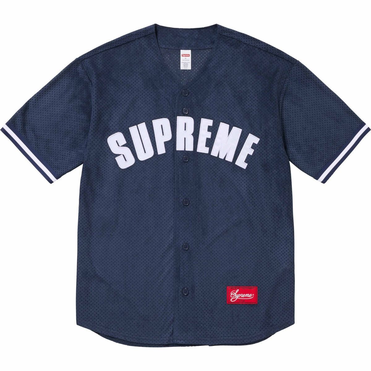 Supreme Supreme Ultrasuede Mesh Baseball Jersey | Grailed