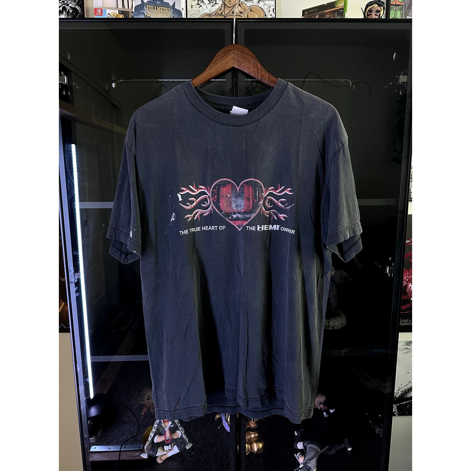 Vintage Vintage Y2K Hemi Heart Tribal Short Sleeve T-Shirt Black L Size US L / EU 52-54 / 3 - 1 Thumbnail