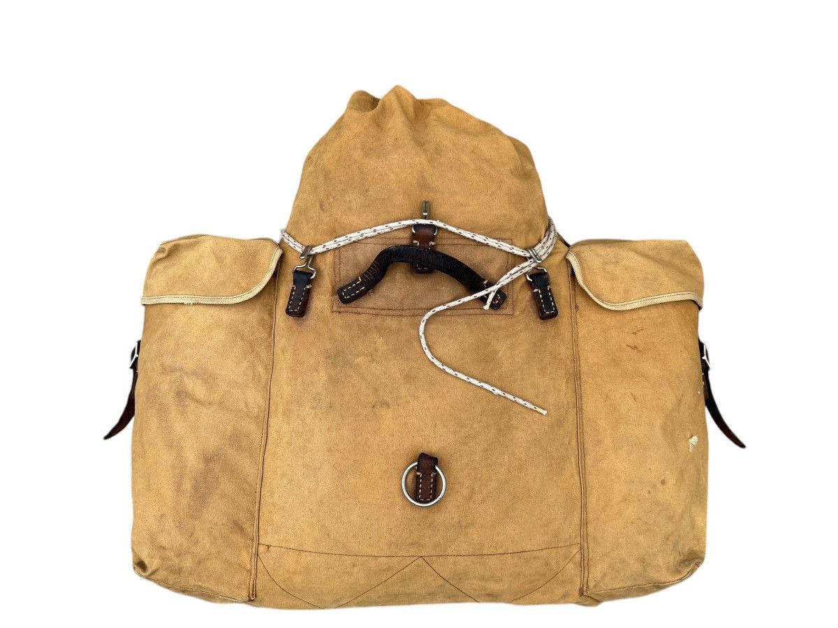 Vintage Distress Fade 60s 70s Japan Duck Canvas Hiking Backpack Huge Size ONE SIZE - 5 Thumbnail