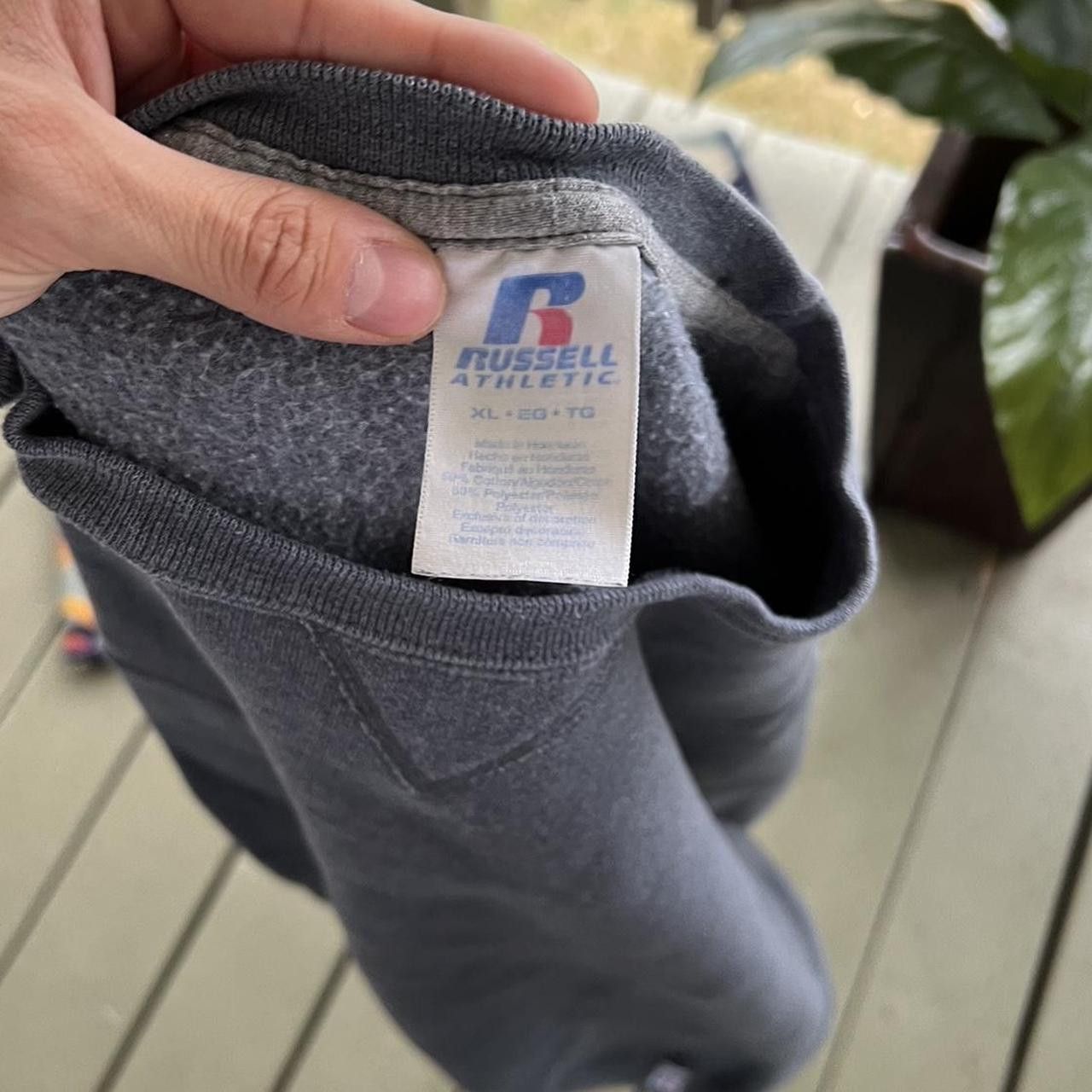 Russell Athletic Vintage 00s Russell Athletic Crewneck Sweatshirt GreyBoxyY2K Size US XL / EU 56 / 4 - 5 Thumbnail