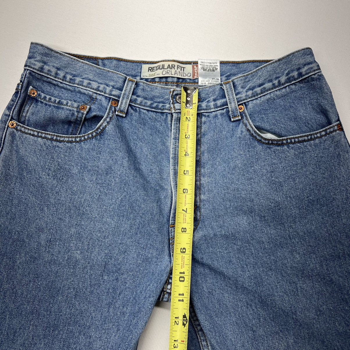 Levi's Levis 505 Jeans Regular Fit Straight Blue Pants Denim Y2K Size US 33 - 21 Thumbnail
