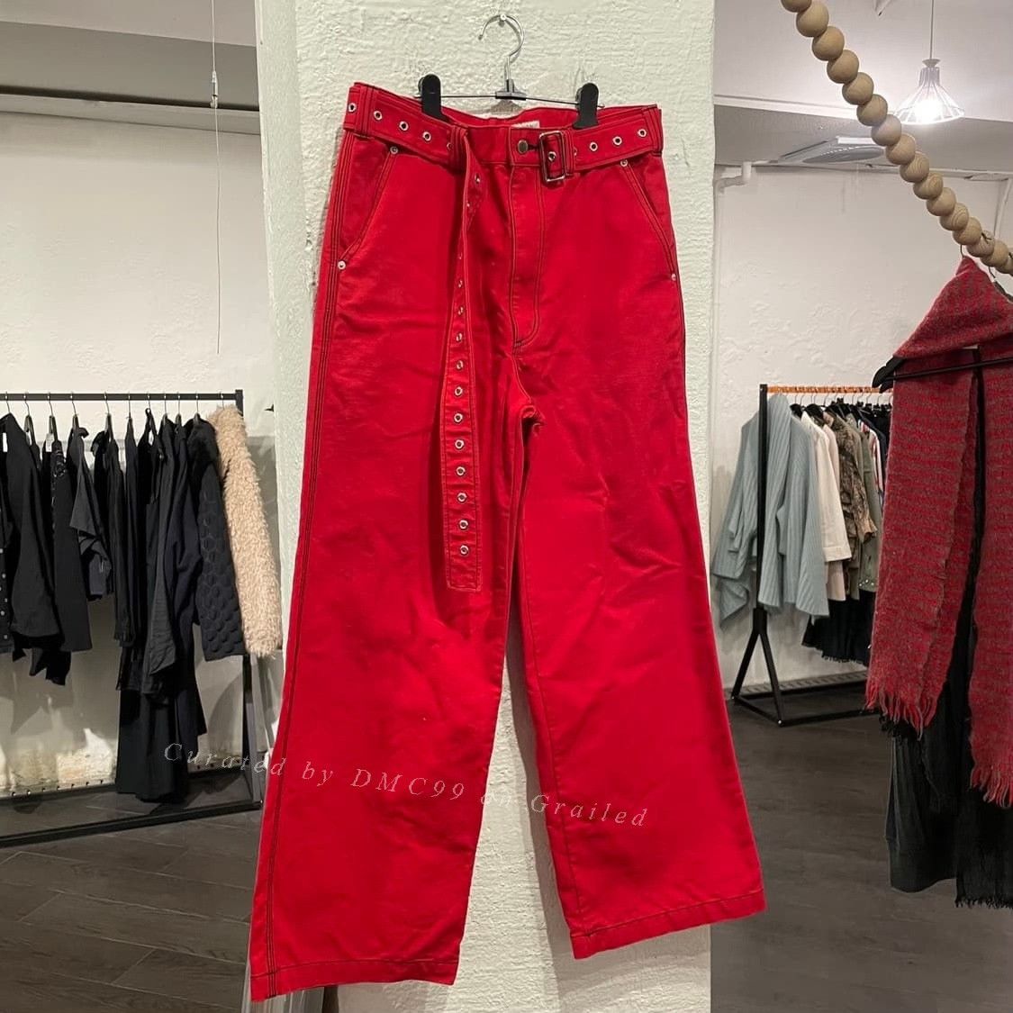 JOHN LAWRENCE SULLIVAN John Lawrence Sullivan Scarlet Cargo Pants Size US 28 / EU 44 - 1 Thumbnail
