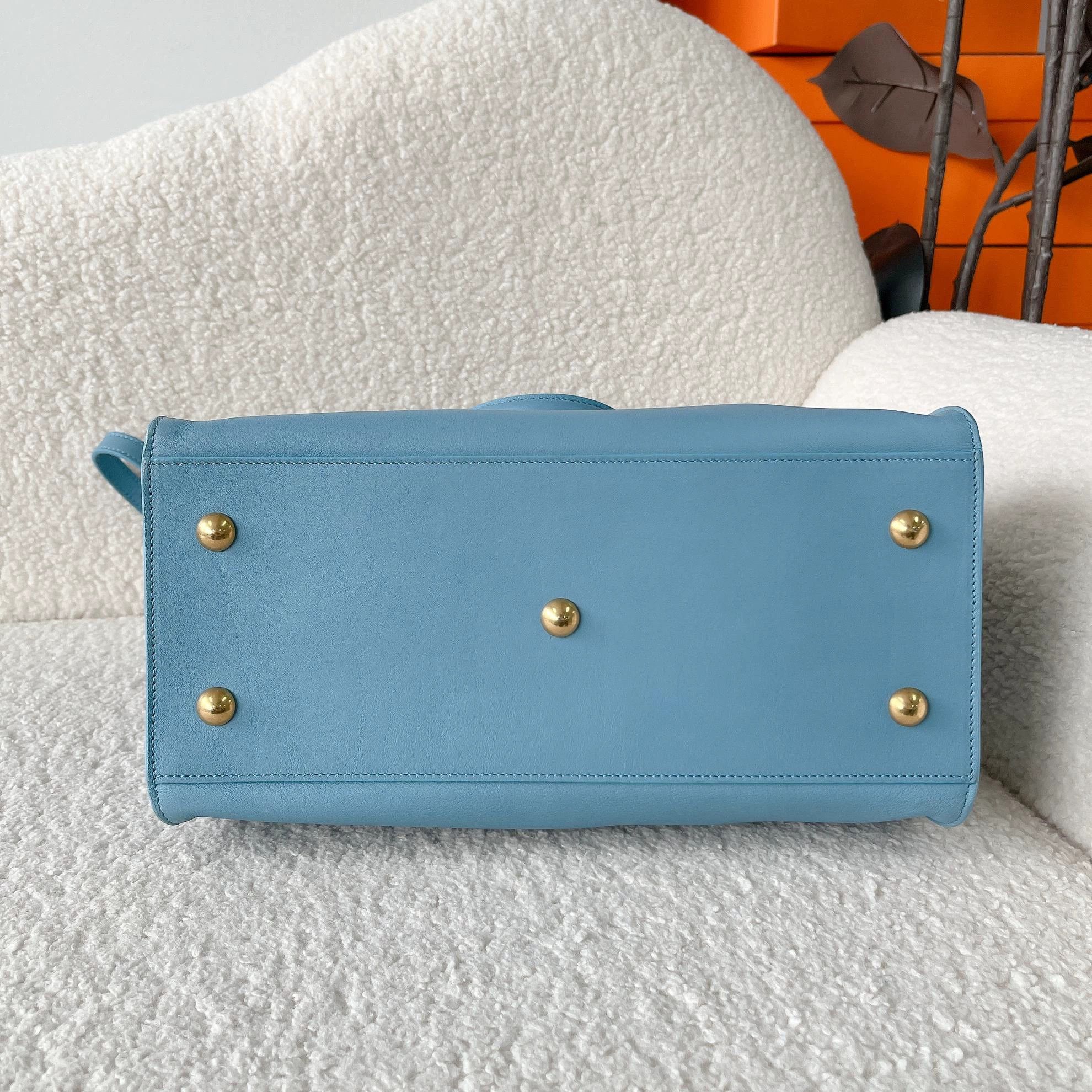 Saint Laurent Paris Saint Laurent blue cabas tote crossbody 30x20.5x14 5536 Size ONE SIZE - 5 Thumbnail