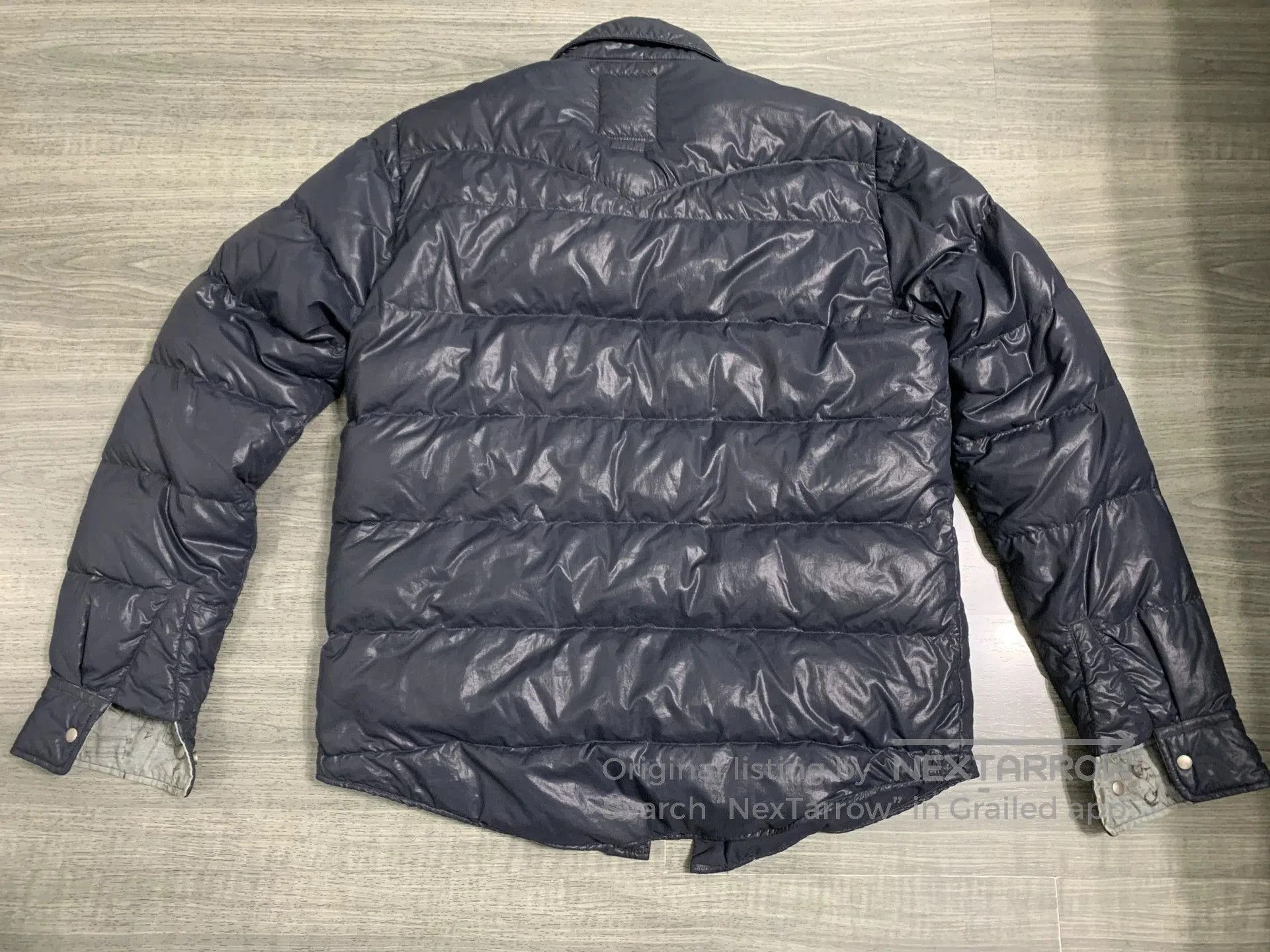 visvim mud-dyed down jacket for women.