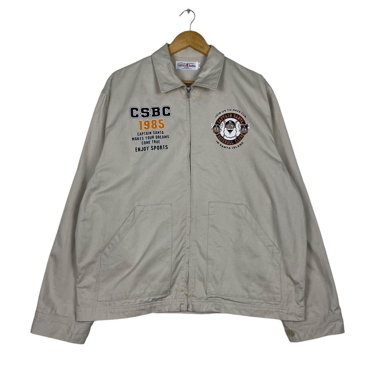 Cartoon Network × Japanese Brand × Vintage 💥VTG CAPTAIN SANTA WORKER LIGHT JACKET Size US L / EU 52-54 / 3 - 1 Thumbnail