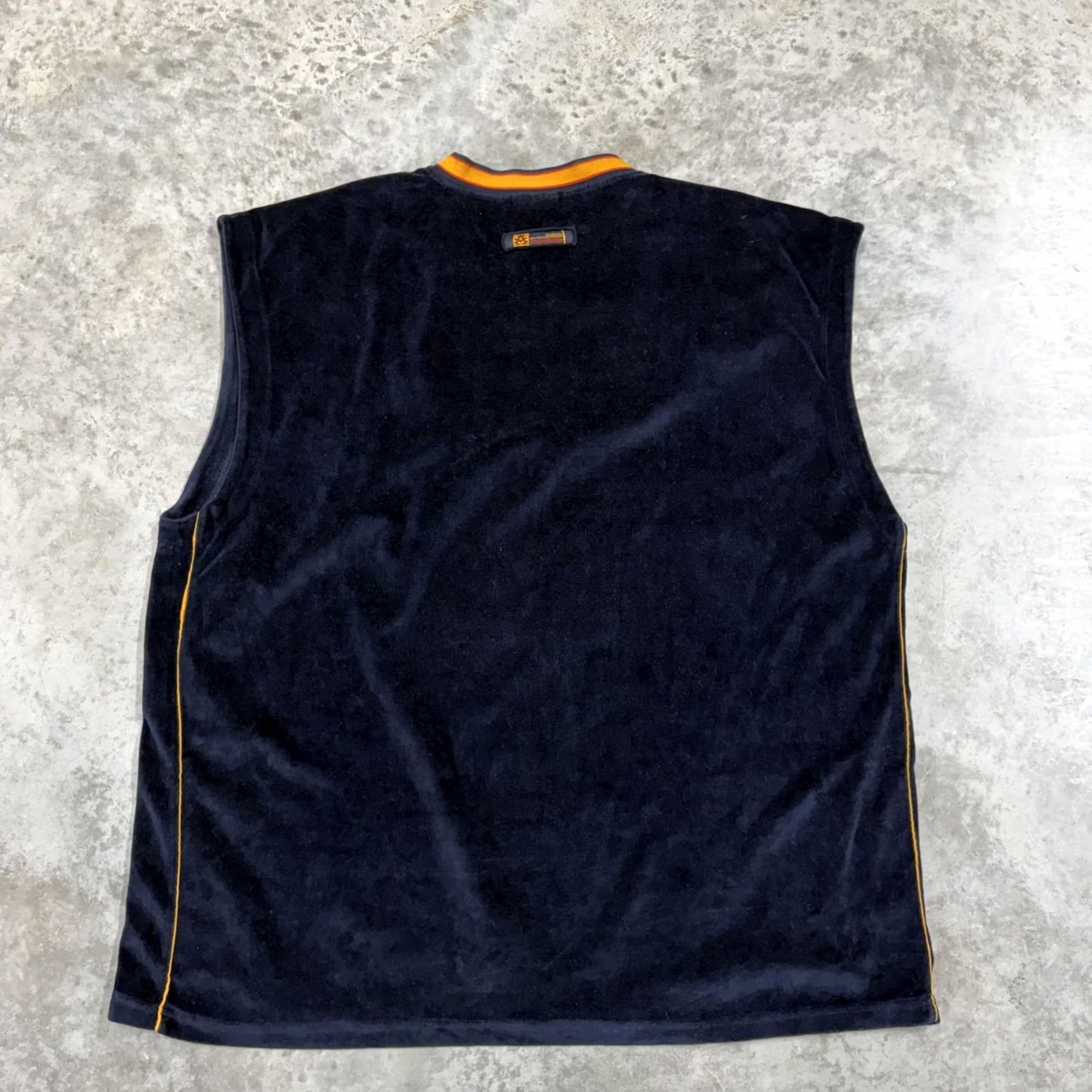 Akademiks VINTAGE Akademiks Shirt Mens 3XL Blue Velour Stadium Division Tank Jersey Y2K Size US XXL / EU 58 / 5 - 7 Thumbnail