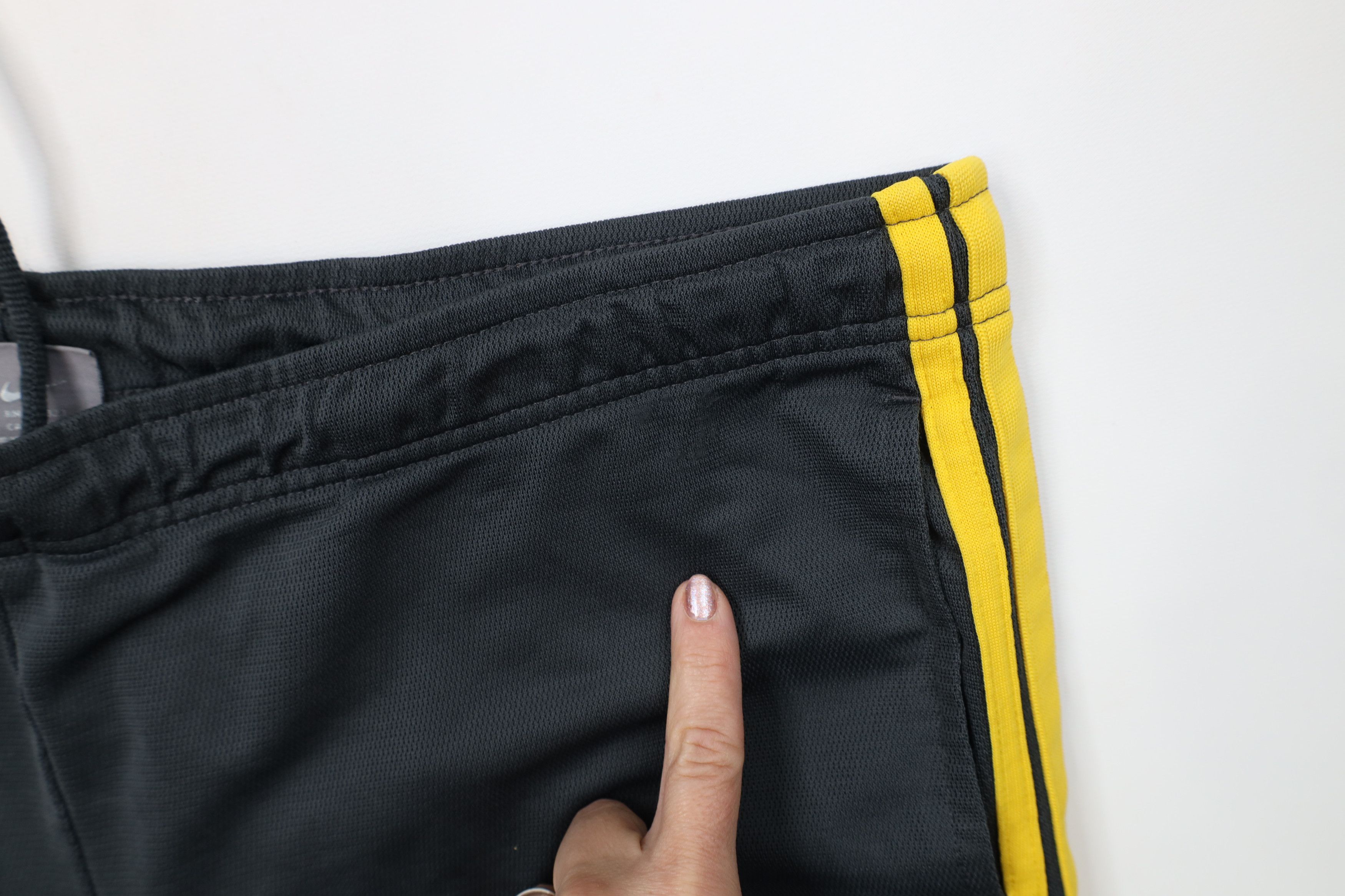 Nike AS IS Vintage Nike Mini Swoosh Striped Wide Leg Pants Gray Size US 38 / EU 54 - 7 Thumbnail