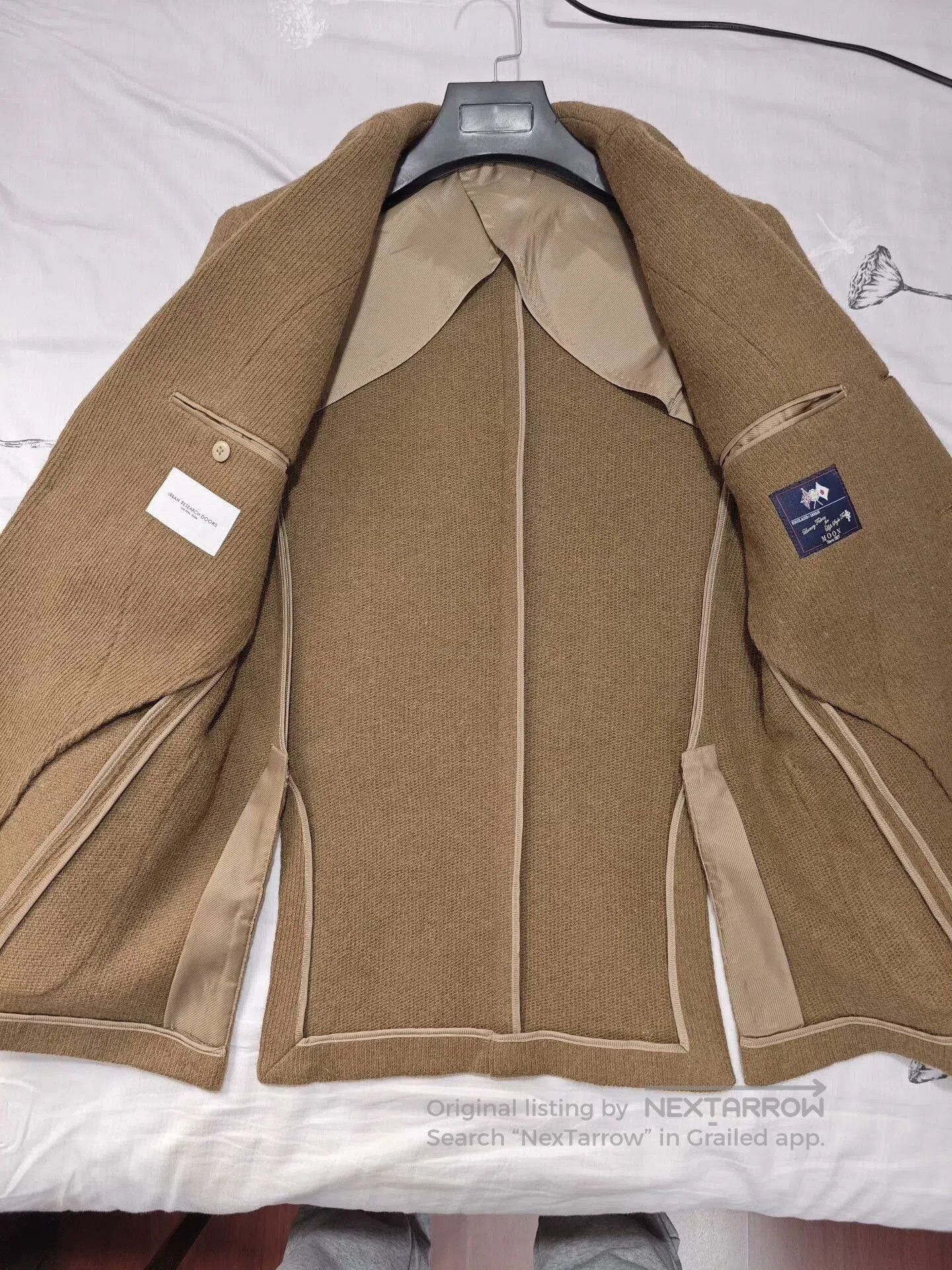 URBAN RESEARCH DOORS Moon Tweed Blazer Jacket. Size US M / EU 48-50 / 2 - 6 Thumbnail