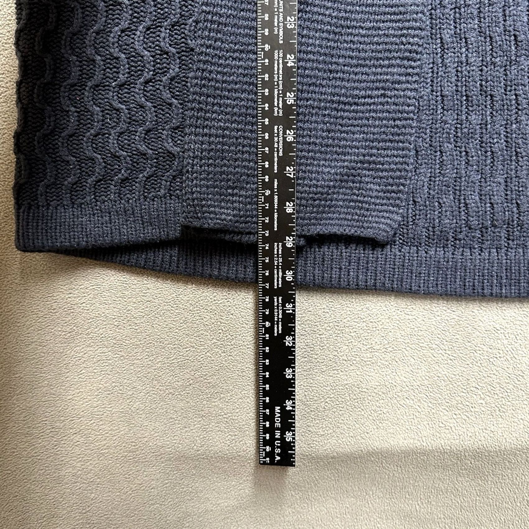 Mossimo Vintage Mossimo Cardigan Sweater Womens 20W Blue Cable Knit Short Sleeve Acrylic Size 3XL / US 20-22 - 7 Thumbnail