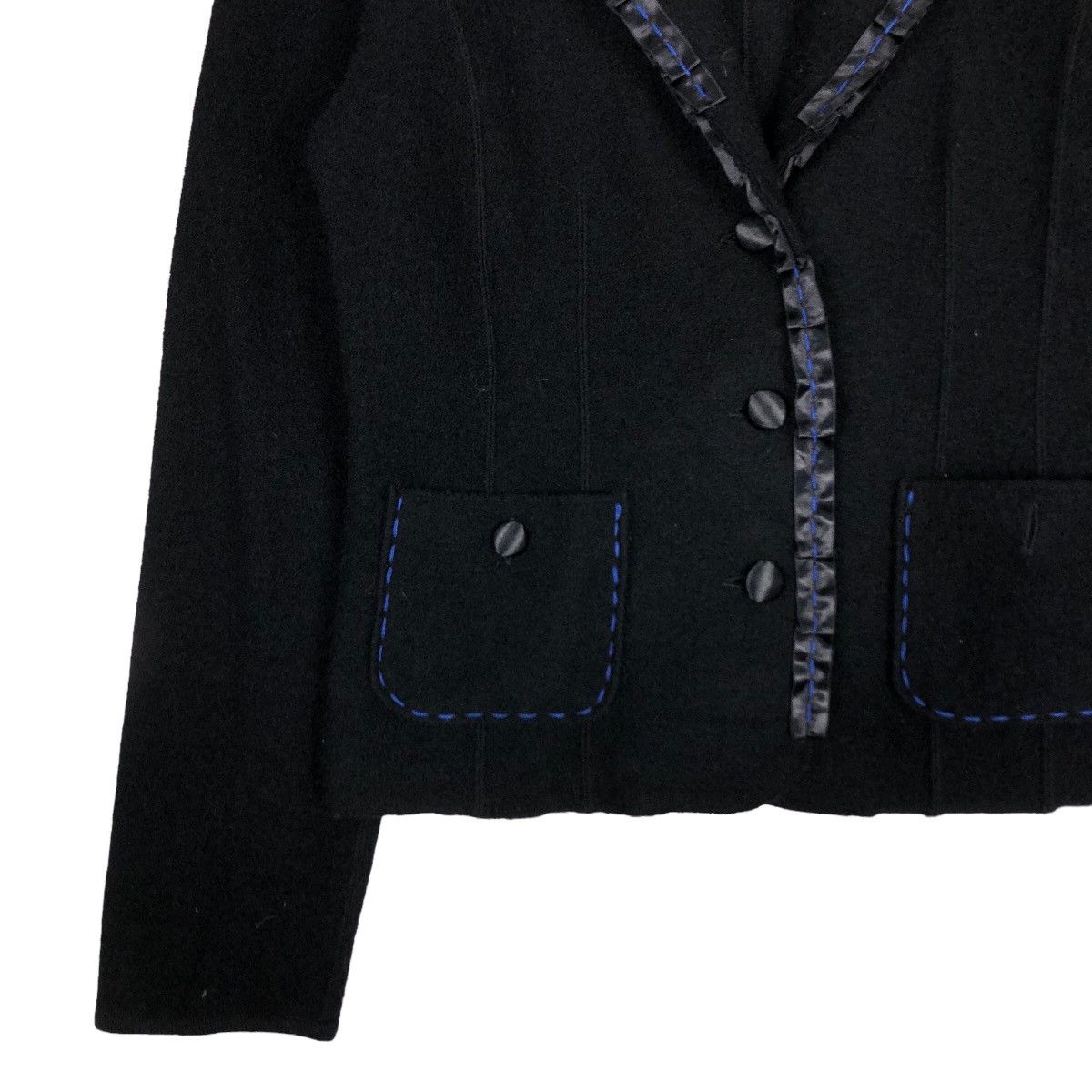 Lanvin 🔥Rich Black Cropped Jacket Lanvin Collection Size US M / EU 48-50 / 2 - 4 Thumbnail