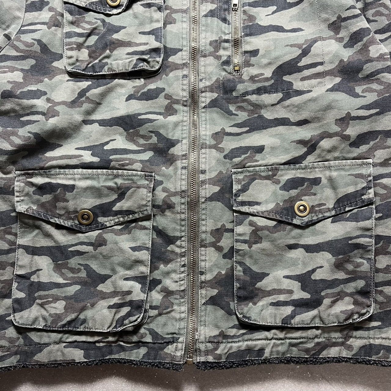If Six Was Nine × Japanese Brand × Le Grande Bleu (L.G.B.) Japanese Brand Camouflage Multipocket Sherpa Jacket Size US M / EU 48-50 / 2 - 5 Thumbnail