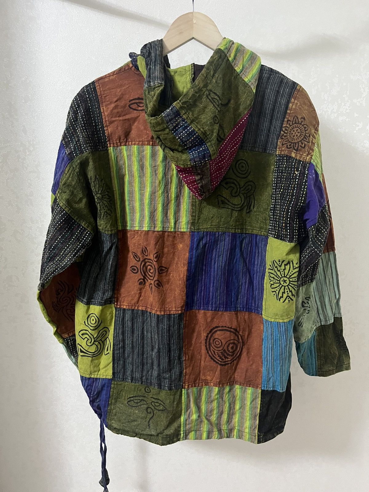 Vintage Nepal Hippie Vintage Patchwork y2k Hoodie Size US M / EU 48-50 / 2 - 2 Thumbnail