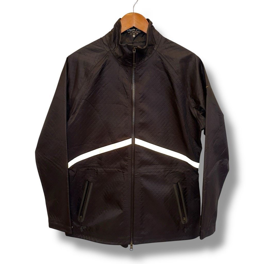 Nike Black Nike Storm-Fit Full Zip Water-Resistant Rain Jacket Wi Size US XXL / EU 58 / 5 - 1 Thumbnail