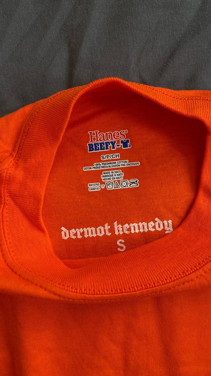 Band Tees Dermot Kennedy Longsleeve Lyric Tee Orange Size US S / EU 44-46 / 1 - 3 Thumbnail