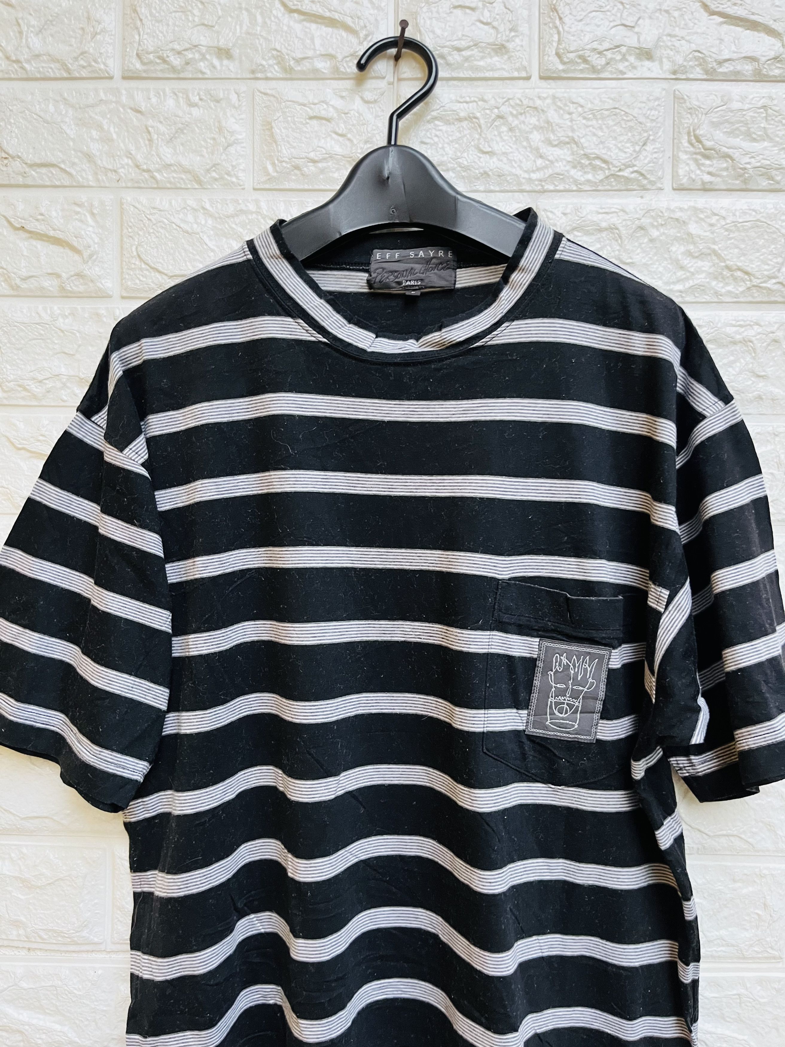 Japanese Brand × Vintage Vintage Jeff Sayre Paris Striped Designer Fashion Style Size US L / EU 52-54 / 3 - 3 Thumbnail