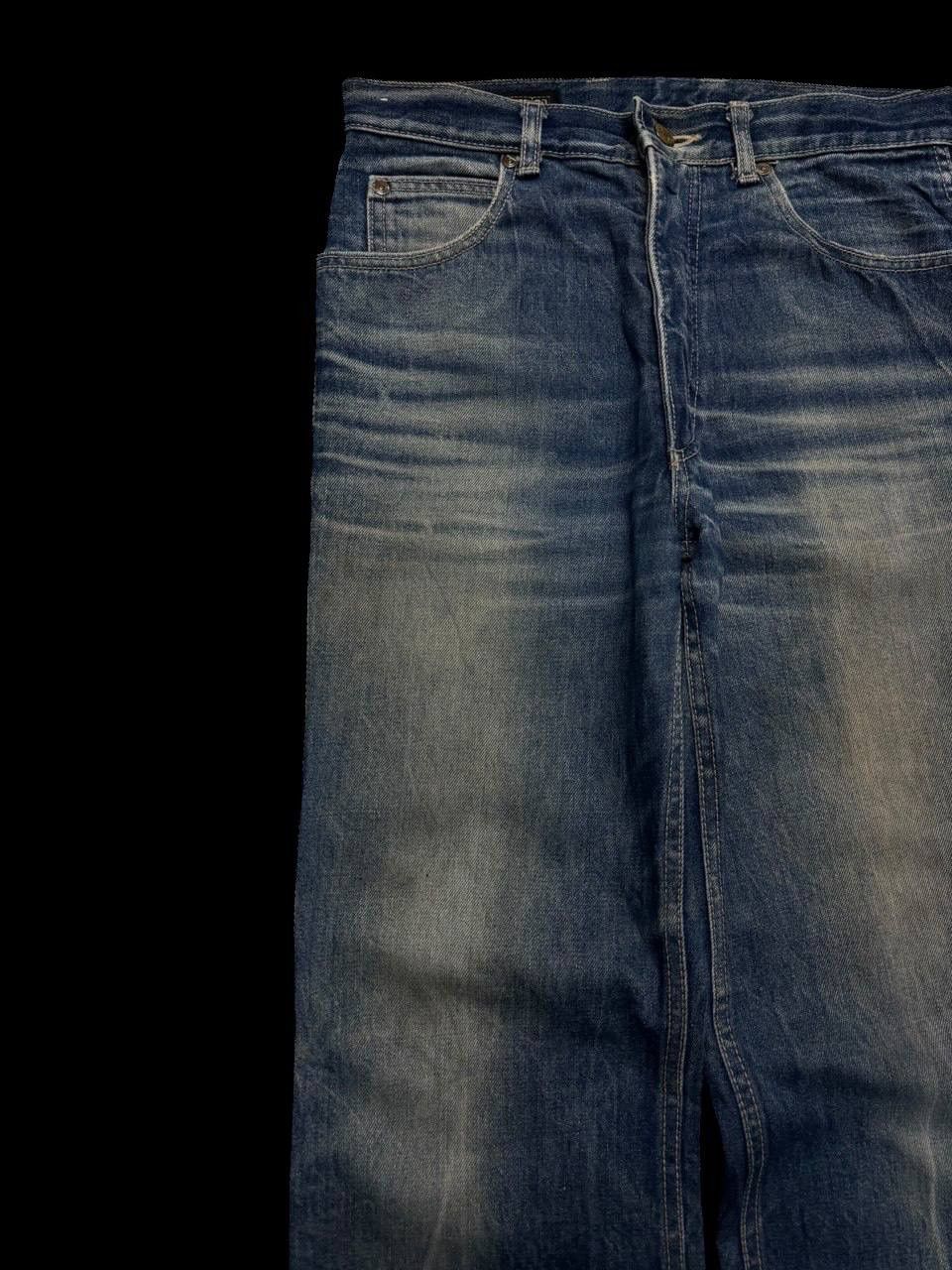Japanese Brand BAGGY 90s Blue Way Rusty Mudwash Sick Style Distressed Jeans Size US 29 - 4 Thumbnail