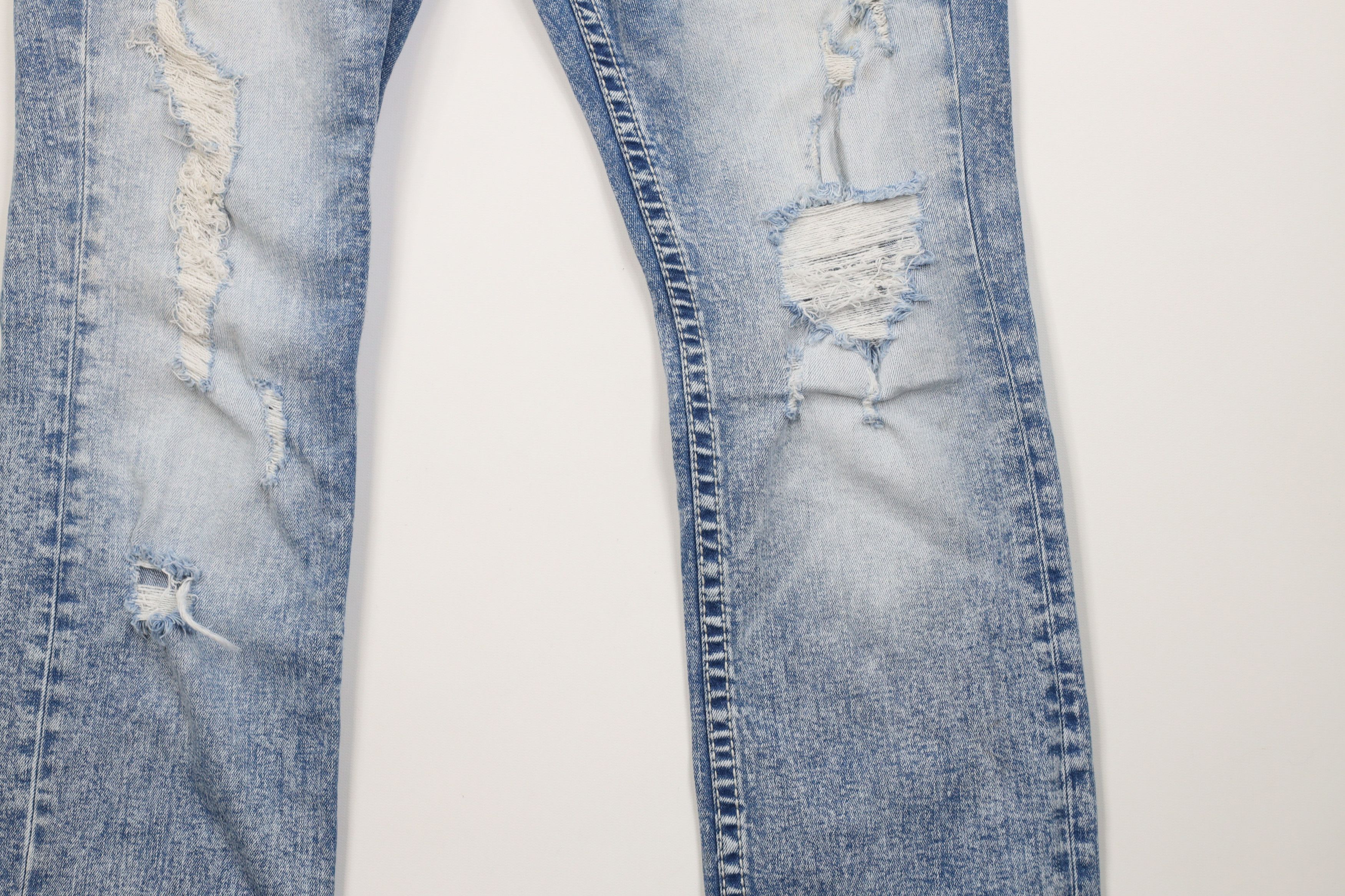 Vintage Buckle BKE Acid Wash Jake Straight Leg Denim Jeans Blue Size US 34 / EU 50 - 4 Thumbnail