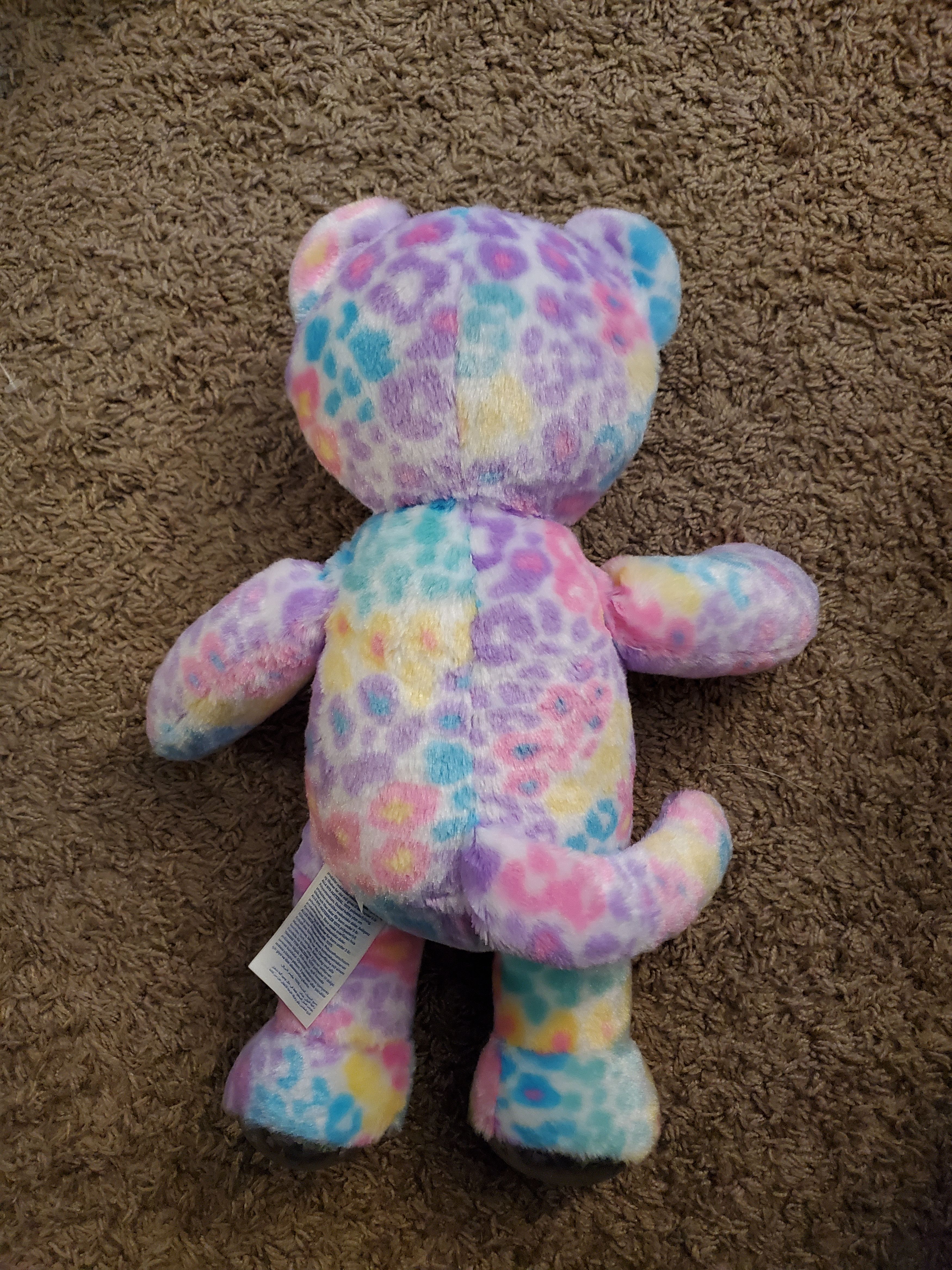 Other 16" Pastel Rainbow Leopard Build-a-Bear Plush Size ONE SIZE - 3 Thumbnail