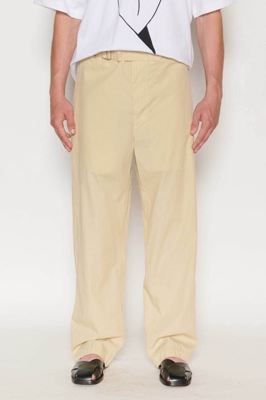 image of Last Size Lemaire Men’S Cotton Pants 52 in Beige, Men's