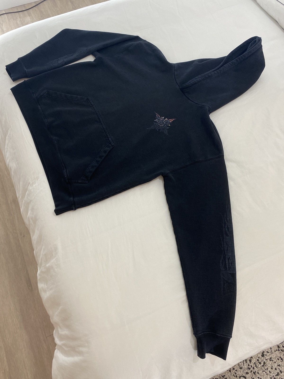 Rhude Rhude Neon Flame Hoodie Size US L / EU 52-54 / 3 - 3 Thumbnail