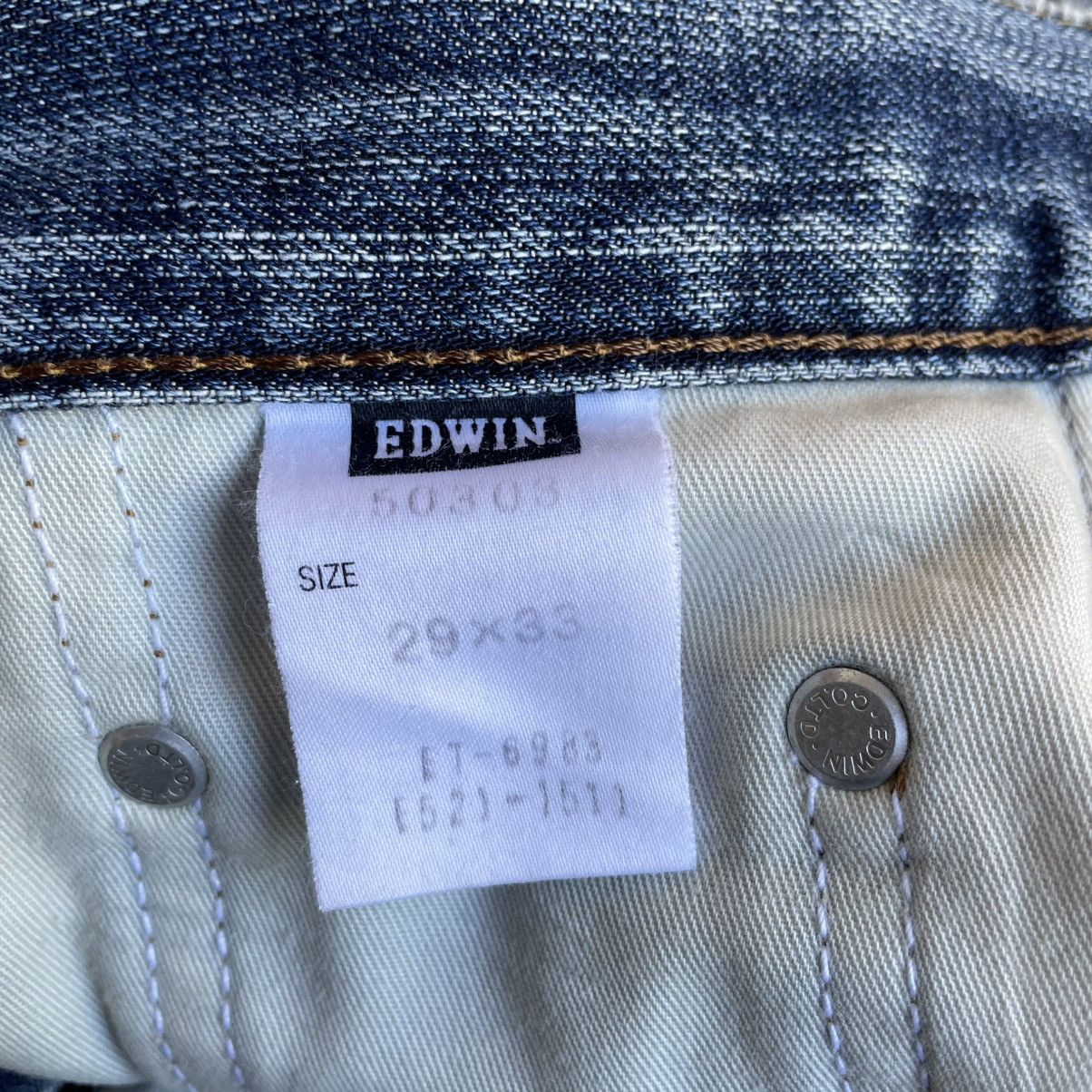 Edwin 🔥Vintage Edwin 503 Stoned Washed Ripped Distress Denim Jeans Size US 30 / EU 46 - 18 Thumbnail