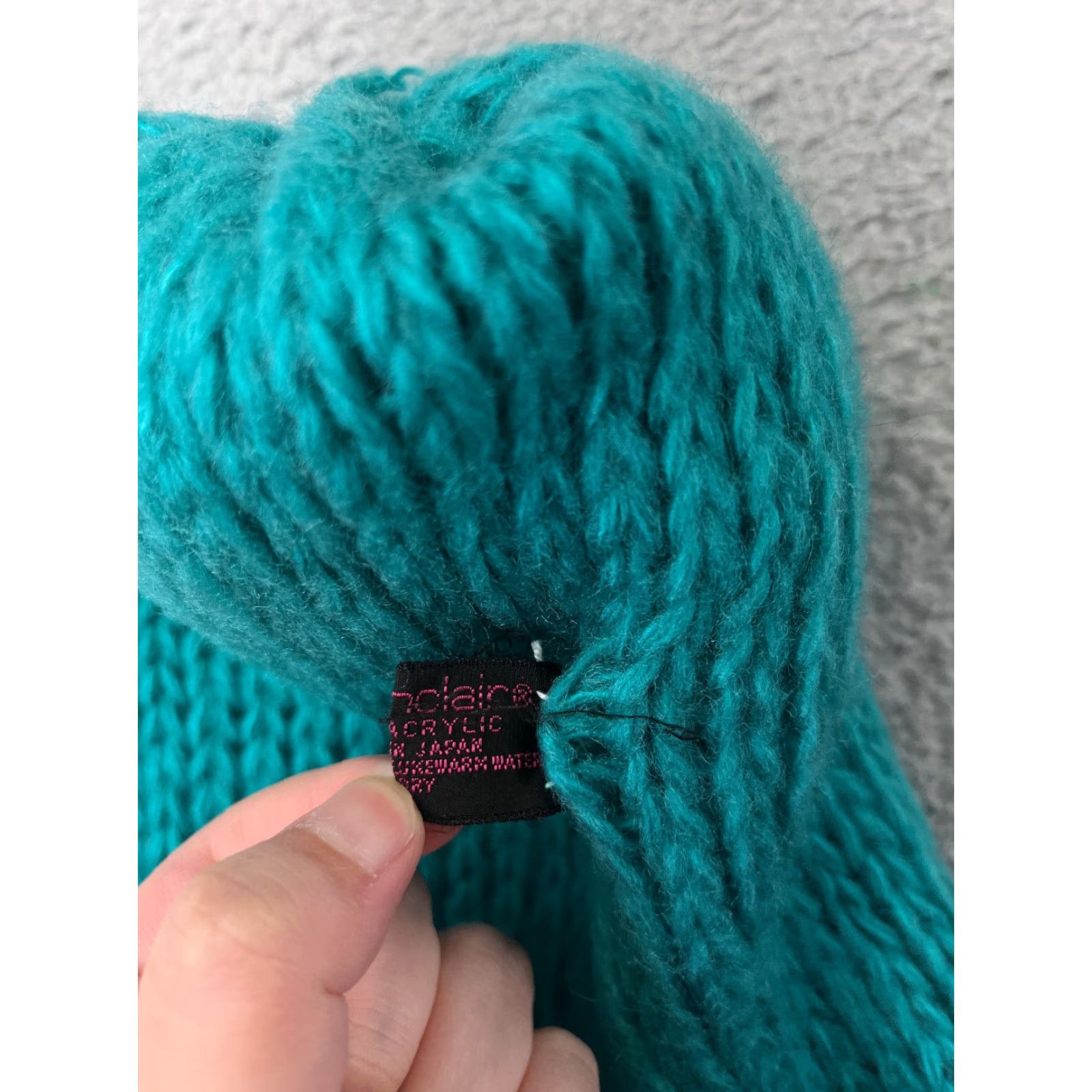 Altea Liz Sinclair Toque Womens One Size Teal Blue Knit Acrylic Snow Ski Hat Made In Japan Size ONE SIZE - 6 Thumbnail
