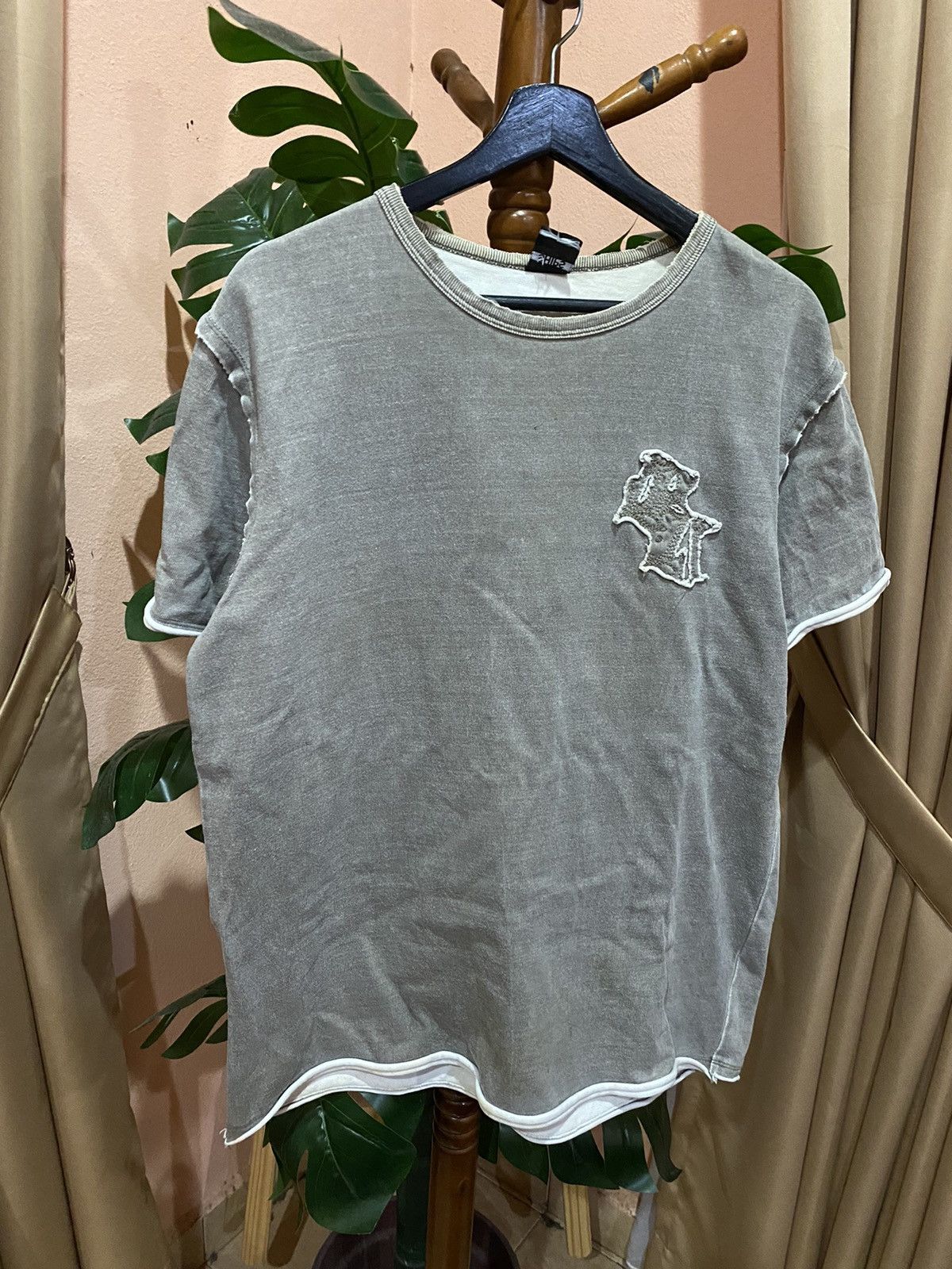SHIPS Ships Vintage Beige Distressed T-Shirt – Size US L / EU 52-54 / 3 - 3 Thumbnail