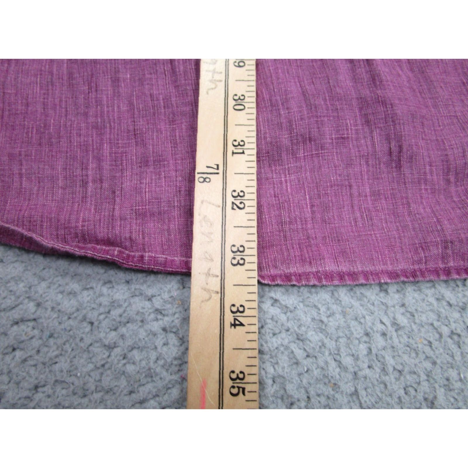 Vintage Martin Gordon Shirt Mens XL Purple 100% Linen Long Sleeve Old Money Quiet Luxury Size US XL / EU 56 / 4 - 7 Thumbnail