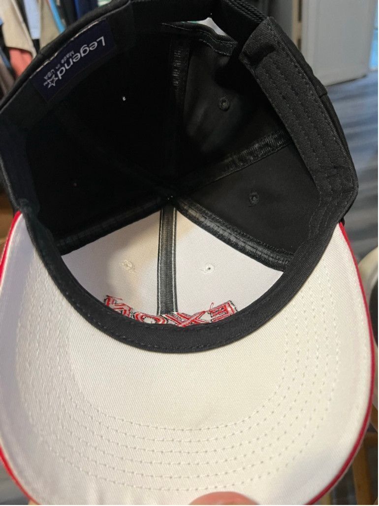 Pacific Legend Vintage Legend Exxon White Black Red Baseball Cap One Size Size ONE SIZE - 5 Thumbnail
