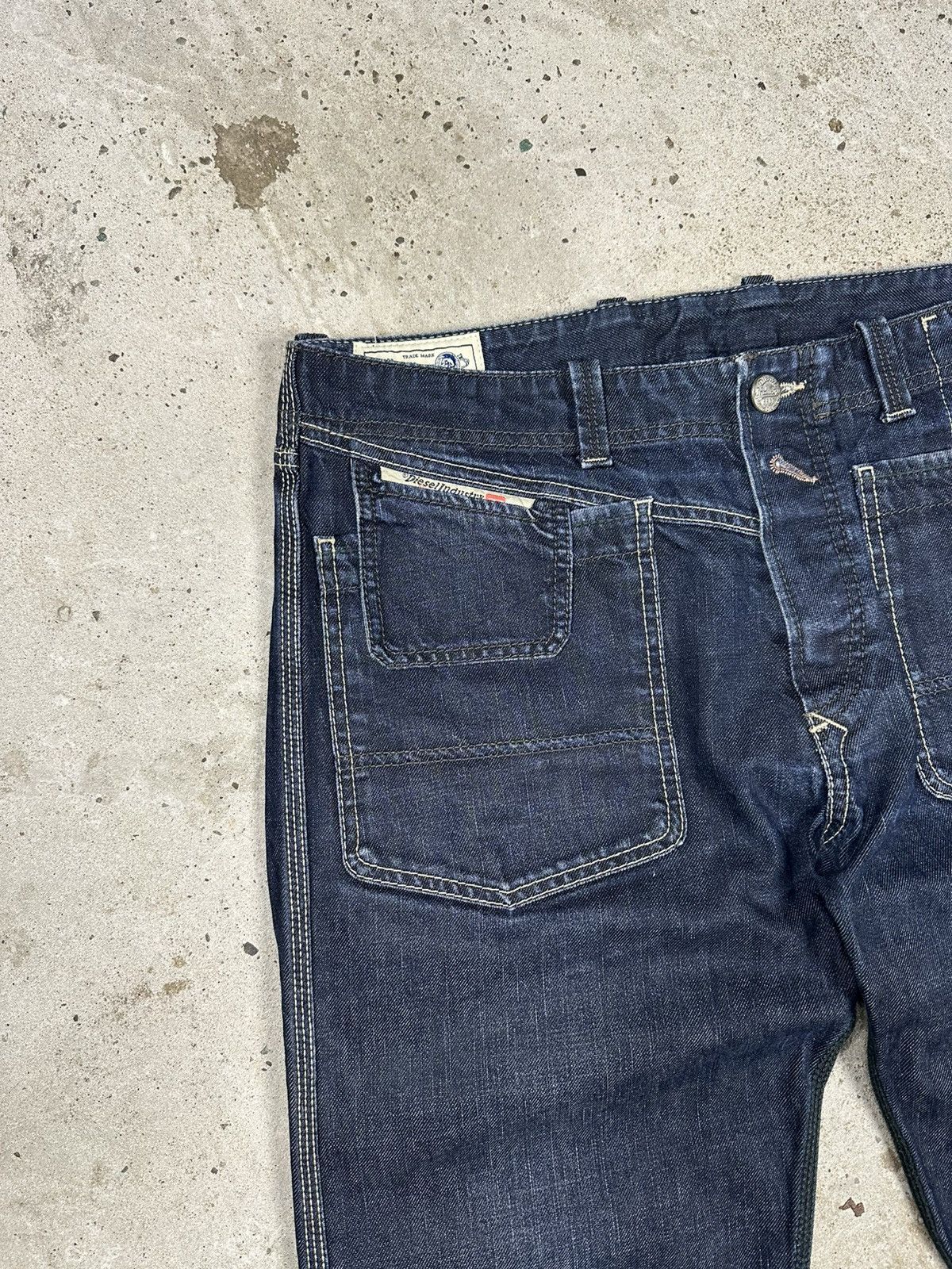 Diesel Vintage Y2K Diesel Big Pockets Navy Jeans Denim Pants Size US 33 - 7 Thumbnail