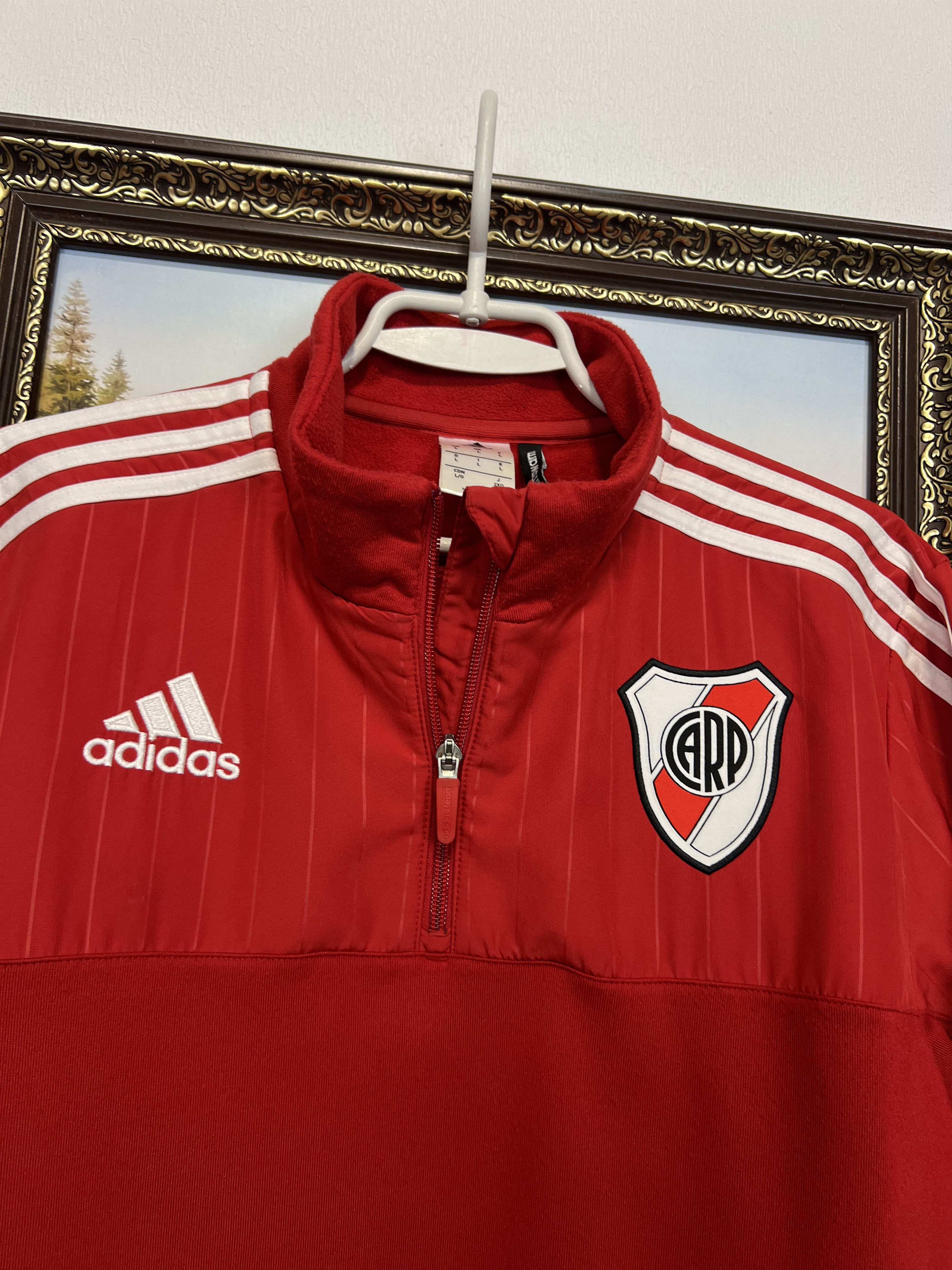 Adidas Vintage Adidas River Plate Football Jacket Soccer Track Top Size US L / EU 52-54 / 3 - 3 Thumbnail