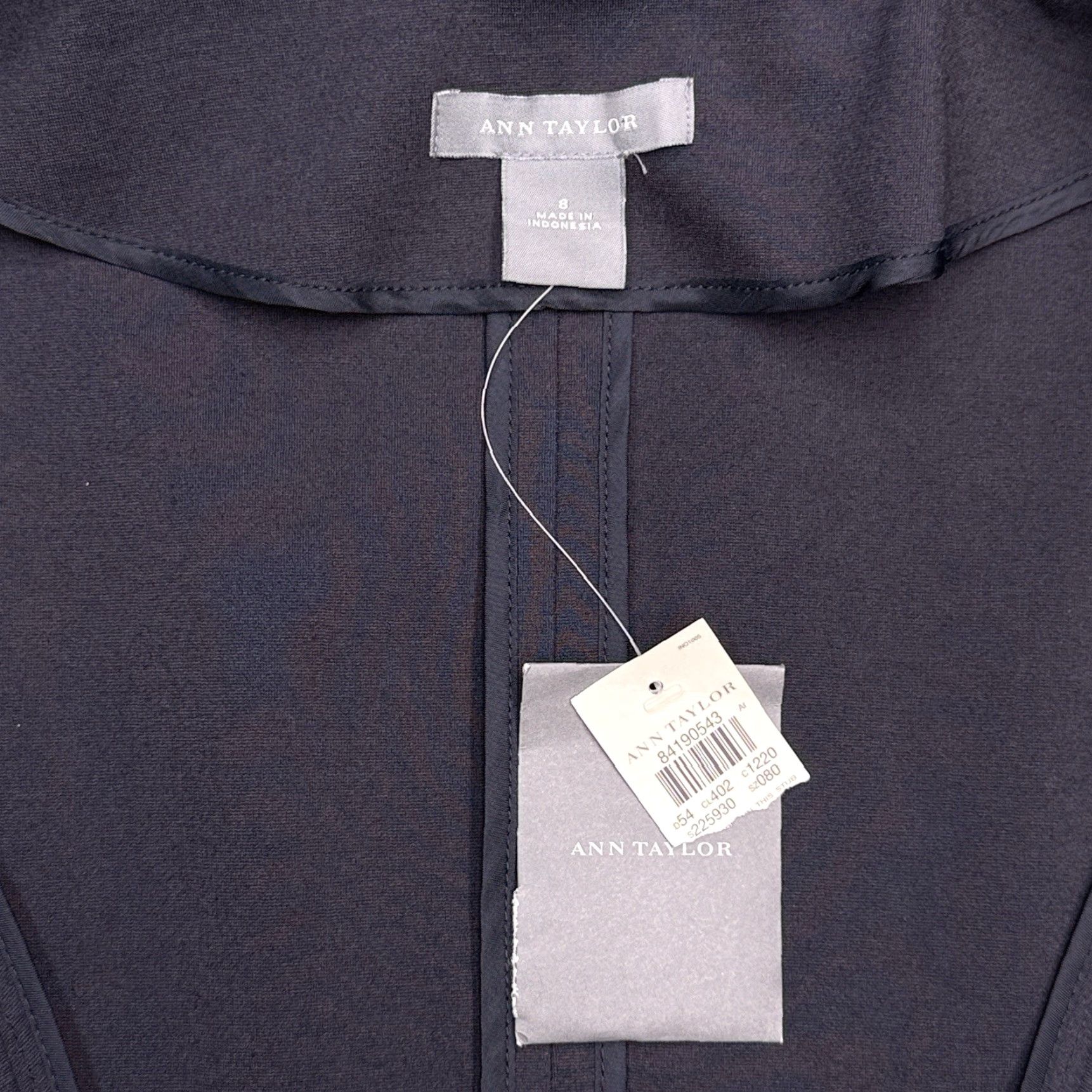 Ann Taylor Ann Taylor Blazer Womens 8 Navy Blue Gold Buttons Stretch New Size M / US 6-8 / IT 42-44 - 4 Thumbnail