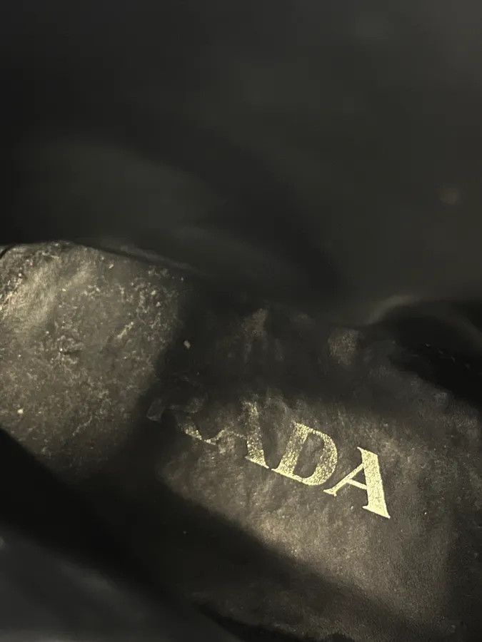 Prada Prada Black Eroded Leather Chelsea Boots Size US 9 / EU 42 - 8 Thumbnail