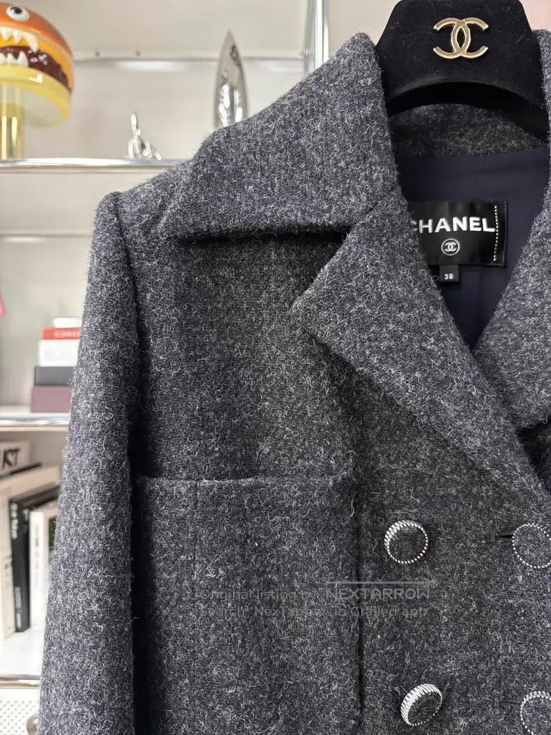 Chanel Chanel 16K black and gray double-breasted four-pocket twee Size XS / US 0-2 / IT 36-38 - 3 Thumbnail