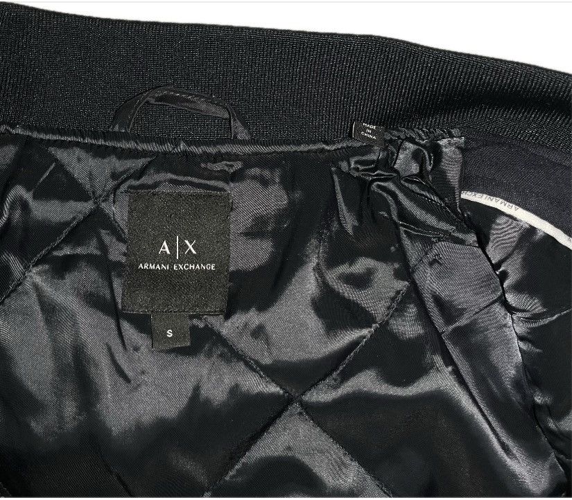 Armani Exchange BOMBER JACKET WITH ZIP IN STRETCH FABRIC Size US S / EU 44-46 / 1 - 3 Thumbnail