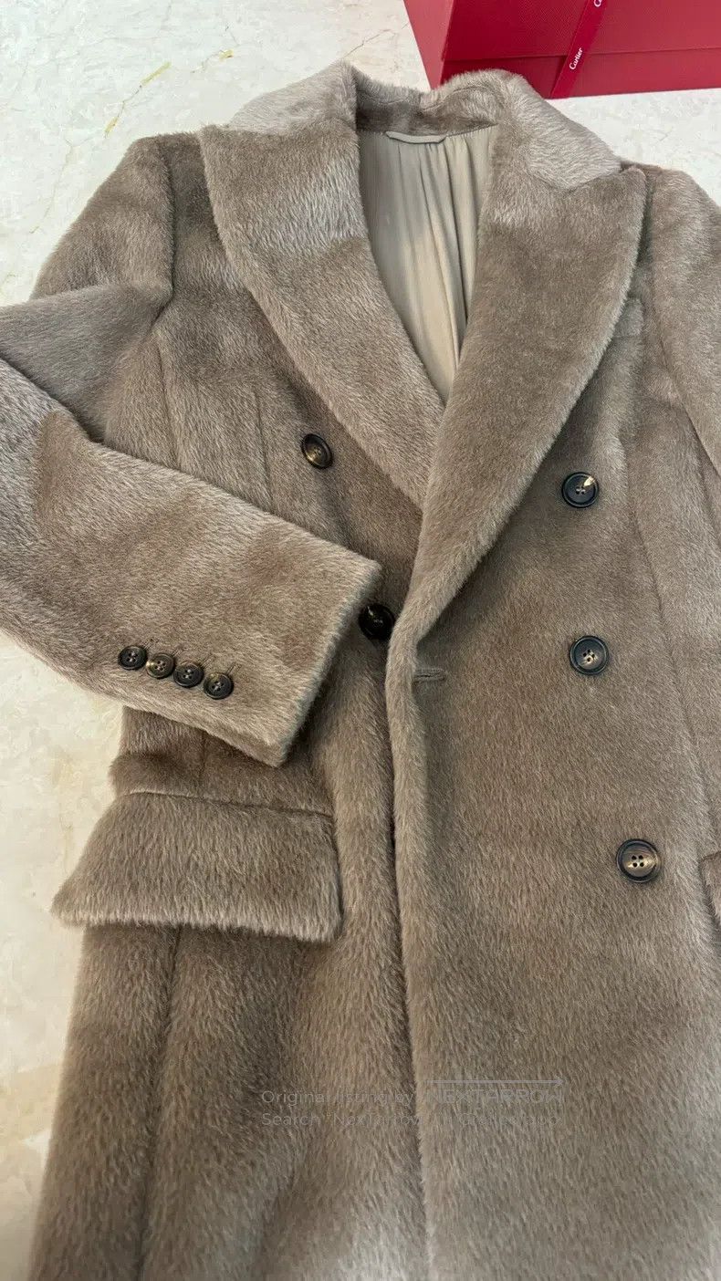 Brunello Cucinelli Brunello Cucinelli 65% Alpaca Wool + 35% Wool Coat Size XXS / US 00 / IT 34 - 2 Thumbnail