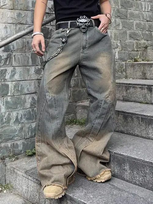 Jean Mayuko x Mayu Flared Relaxed Wide Leg Jeans Futuristic Size US 32 / EU 48 - 5 Thumbnail