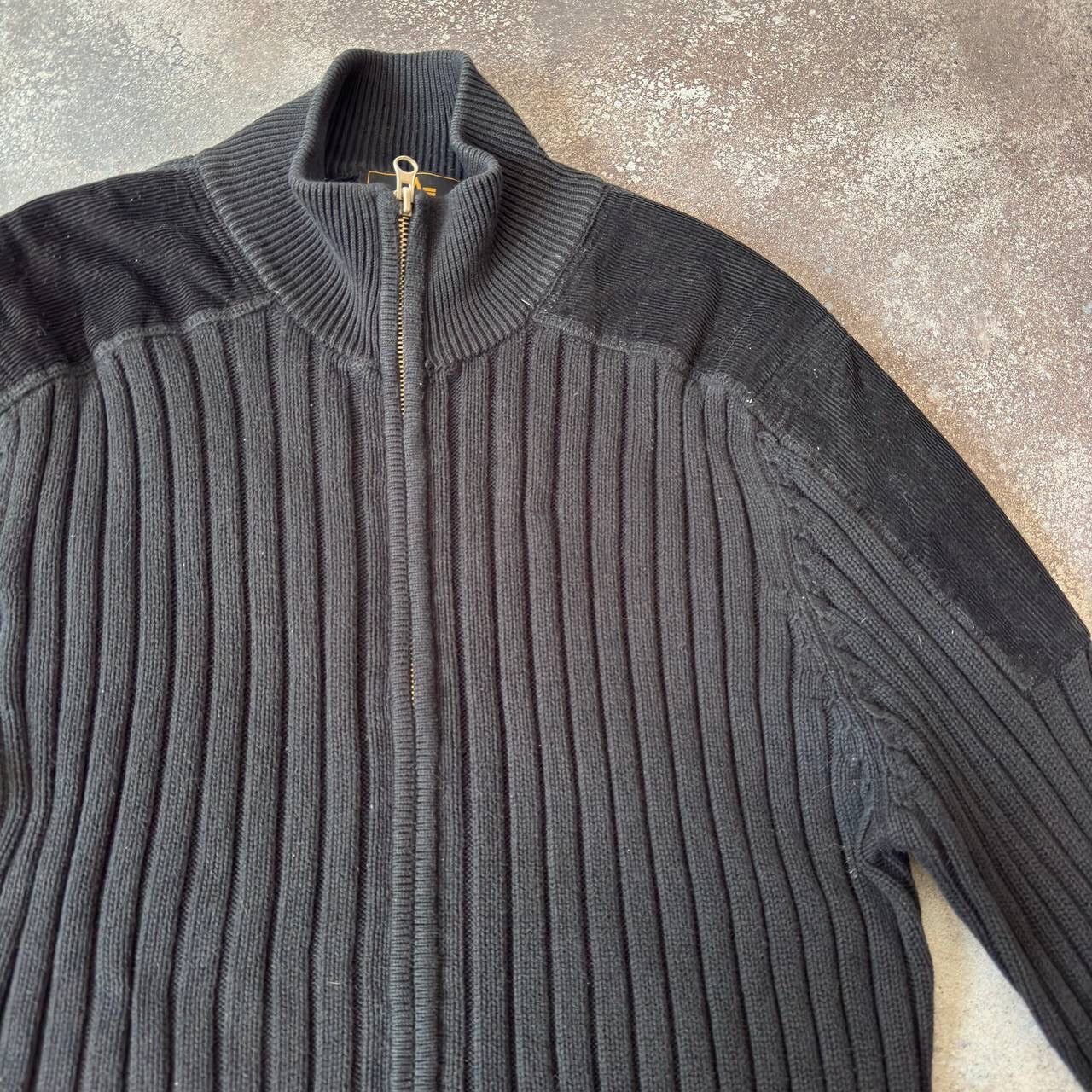 Alpha Industries Alpha Industries Vintage Ribbed Knit Zip Sweater Size US M / EU 48-50 / 2 - 7 Thumbnail