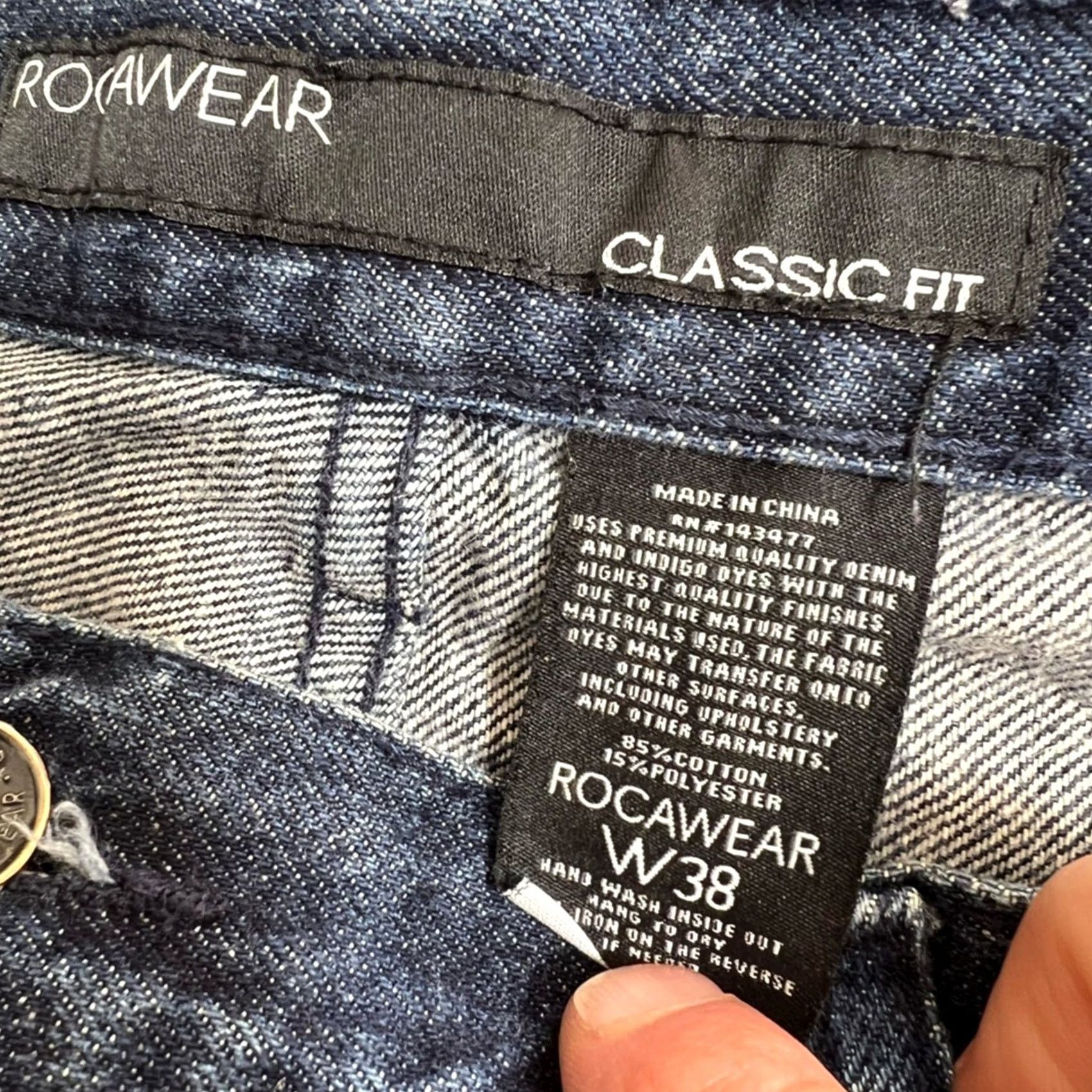 Rocawear VINTAGE Y2K Roca Wear Jean Shorts Jorts Size 38x13 Size US 38 / EU 54 - 6 Thumbnail