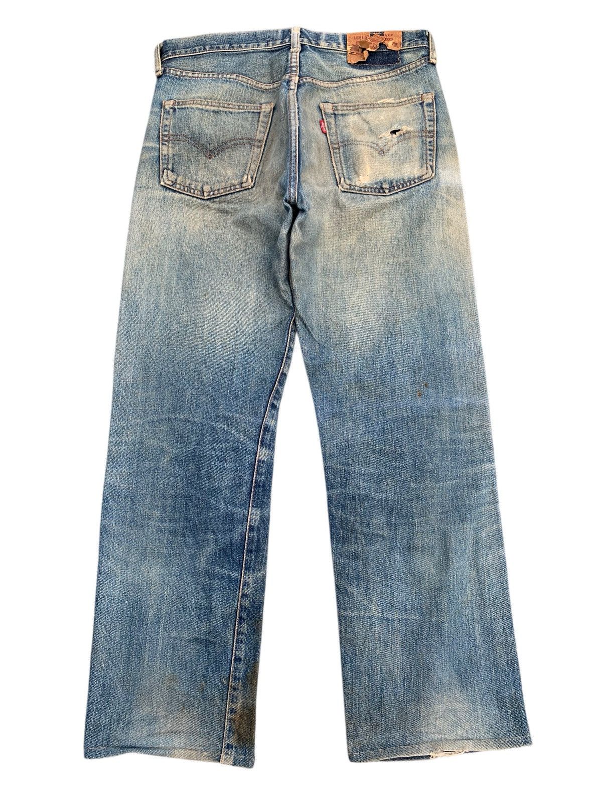 Levi's TRASHER💥VINTAGE LEVIS BIG E SELVEDGE DAMAGE DISTRESSED DENIM Size US 31 - 3 Thumbnail