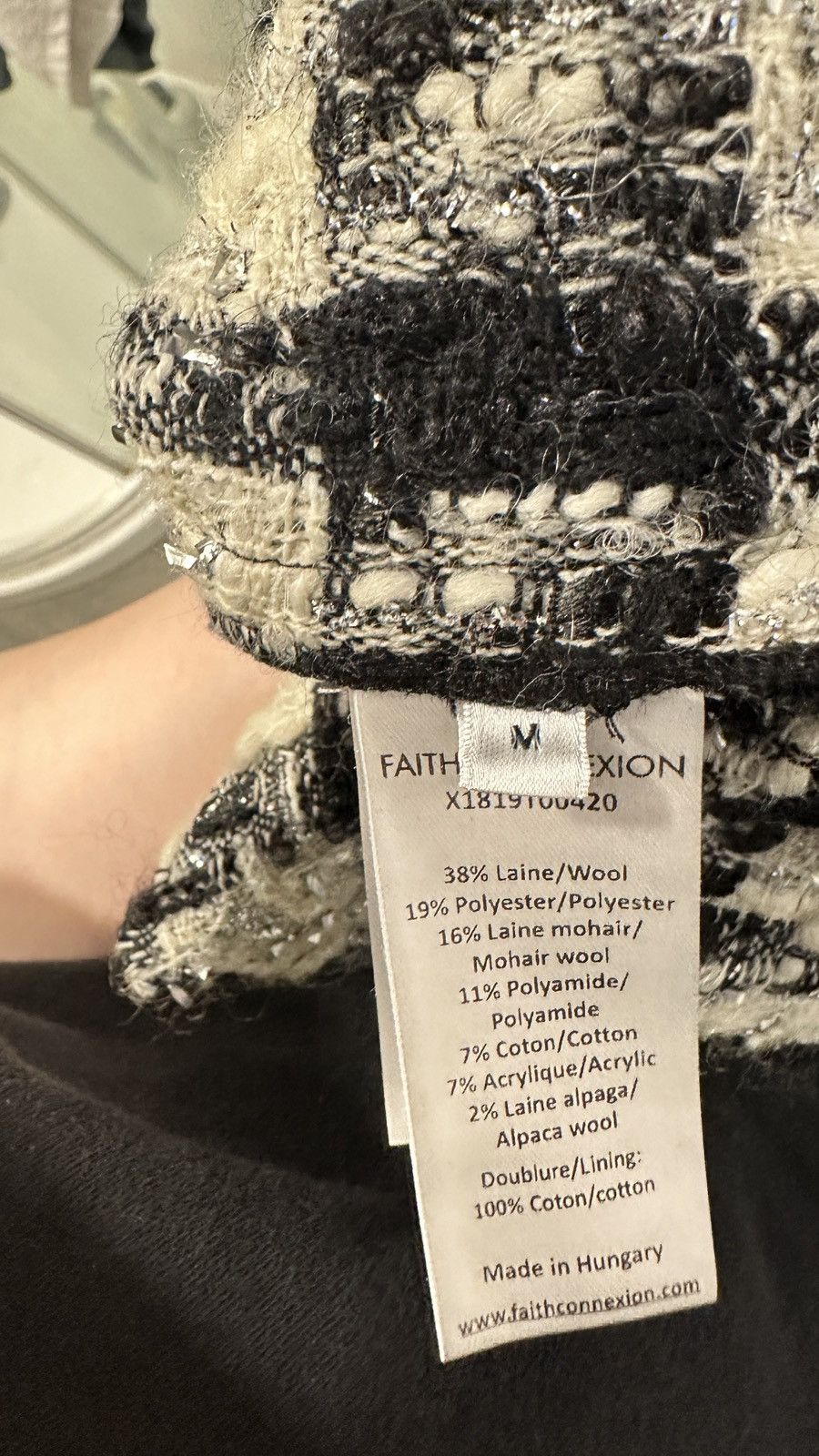 Designer × Faith Connexion Faith connxion tweed overshirt Size US M / EU 48-50 / 2 - 6 Thumbnail