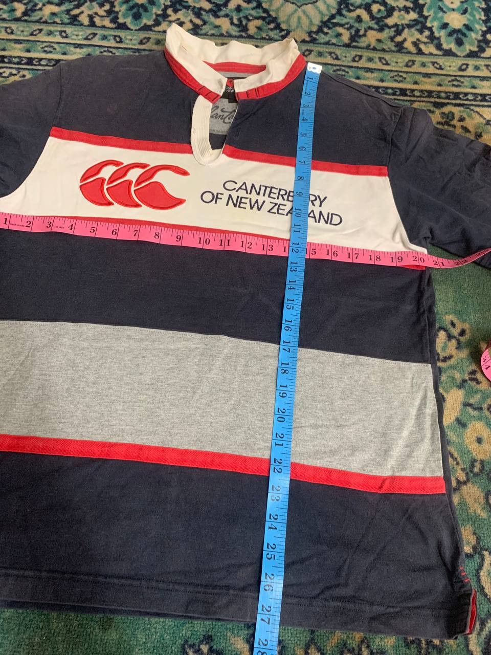 Canterbury of New Zealand Canterbury Polo Shirt Stripe Vintage 90s Size US M / EU 48-50 / 2 - 5 Thumbnail