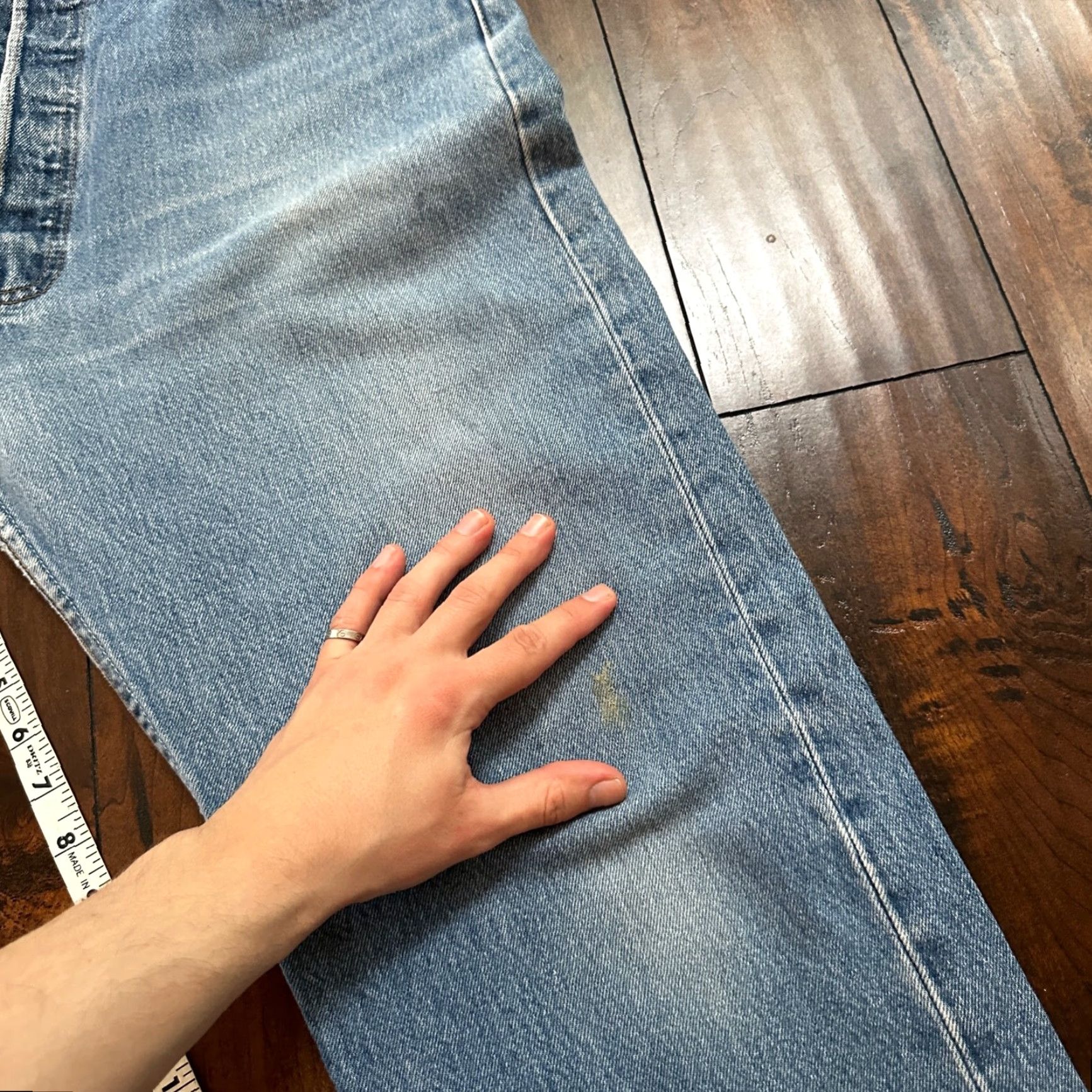 Levi's VINTAGE Levi's 501 Jeans - Button Fly - Straight - Blue Denim - Men's 38x36 - 90s Retro Size US 38 / EU 54 - 6 Thumbnail