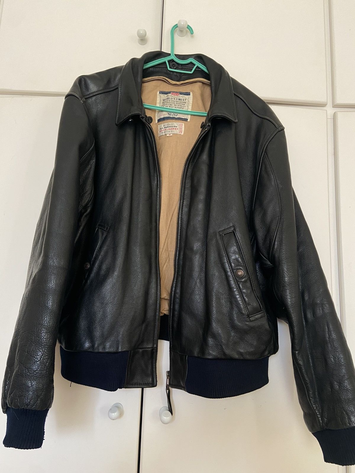 Levi's Vintage Clothing Levis leather bomber jacket Size US M / EU 48-50 / 2 - 8 Thumbnail