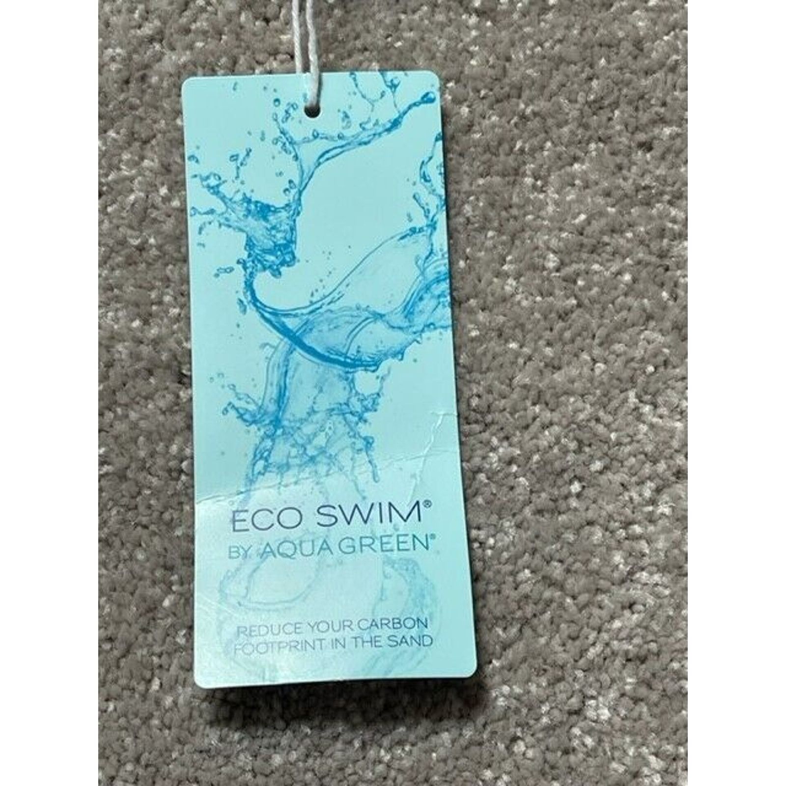 Other Eco Swim by Aqua Green Bikini Swim Bottom Womens 12 Zig Zag Size XL / US 12-14 / IT 48-50 - 10 Thumbnail