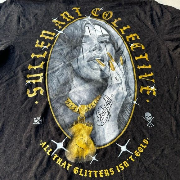 Designer NEW SULLEN ART COLLECTIVE BABY FACE BLACK T-SHIRT SZ EXTRA L Size US XL / EU 56 / 4 - 4 Thumbnail