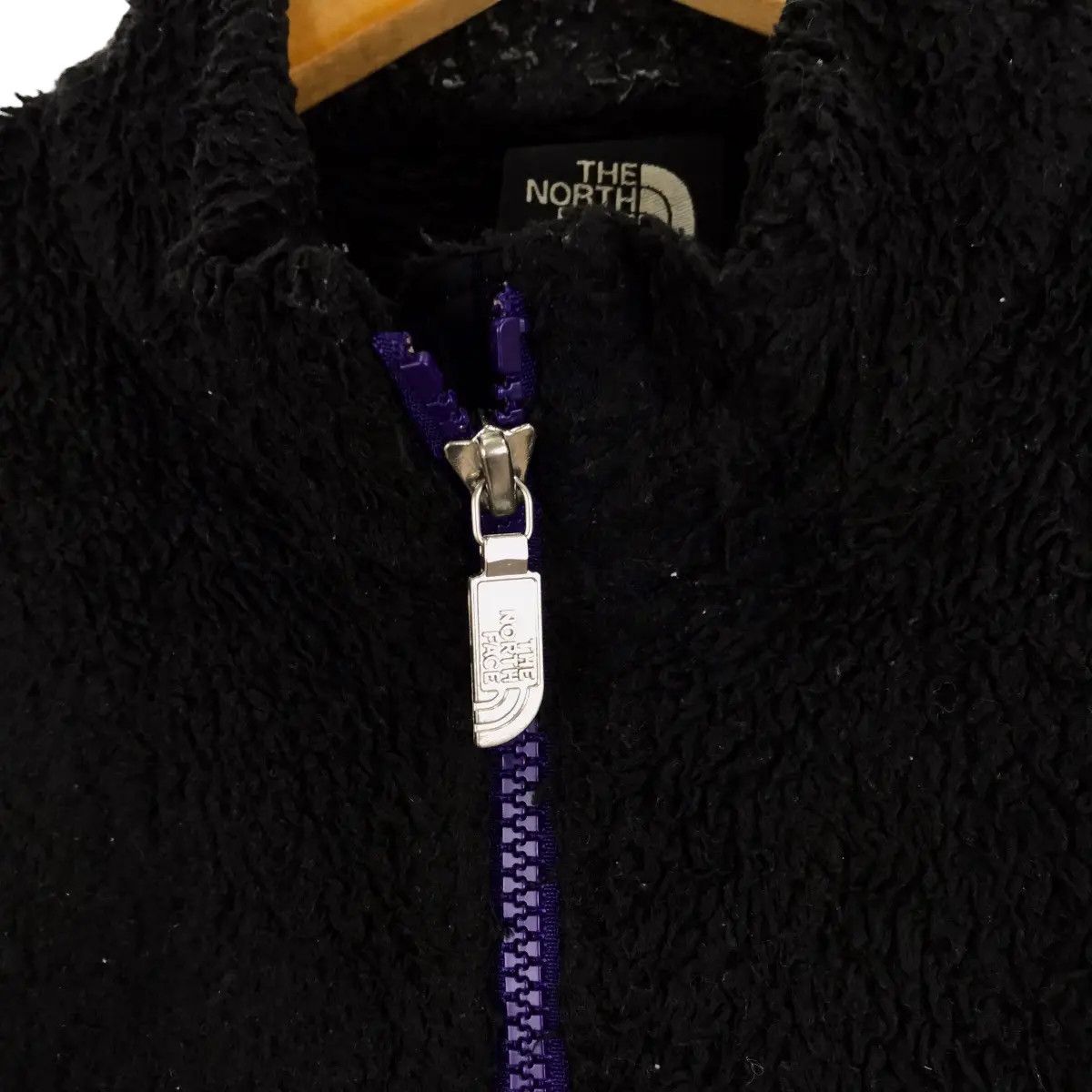 The North Face Vintage THE NORTH FACE Sherpa Purple Logo Fleece Jacket Size L / US 10 / IT 46 - 3 Thumbnail