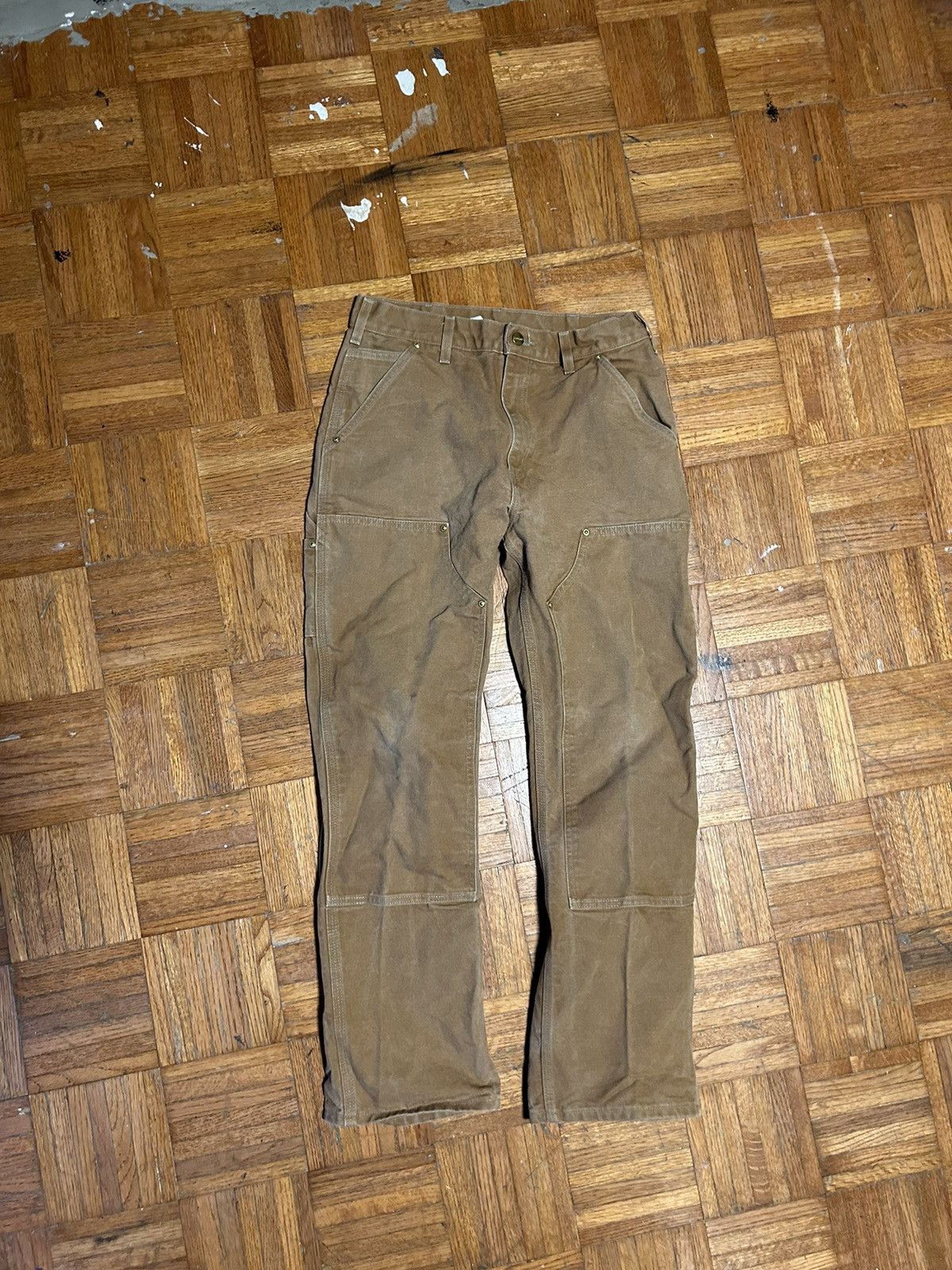 Carhartt × Vintage Vintage Faded Carhartt Double Knees Size US 32 / EU 48 - 1 Thumbnail