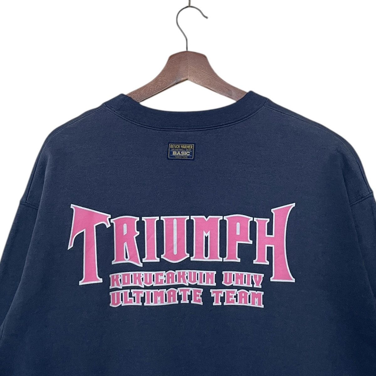 Vintage Vintage Japanese Brand Bench Warmer Triumph Sweatshirt 2000s Size US L / EU 52-54 / 3 - 4 Thumbnail