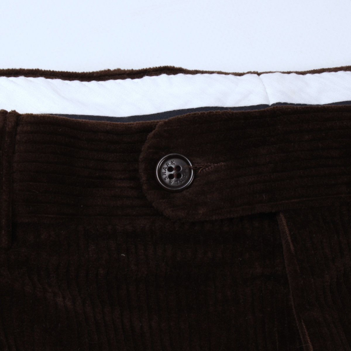 Designer × Paul & Shark × Vintage PAUL & SHARK Velvet Vintage Brown Pants Trousers Elasticized Size US 44 / EU 60 - 10 Thumbnail